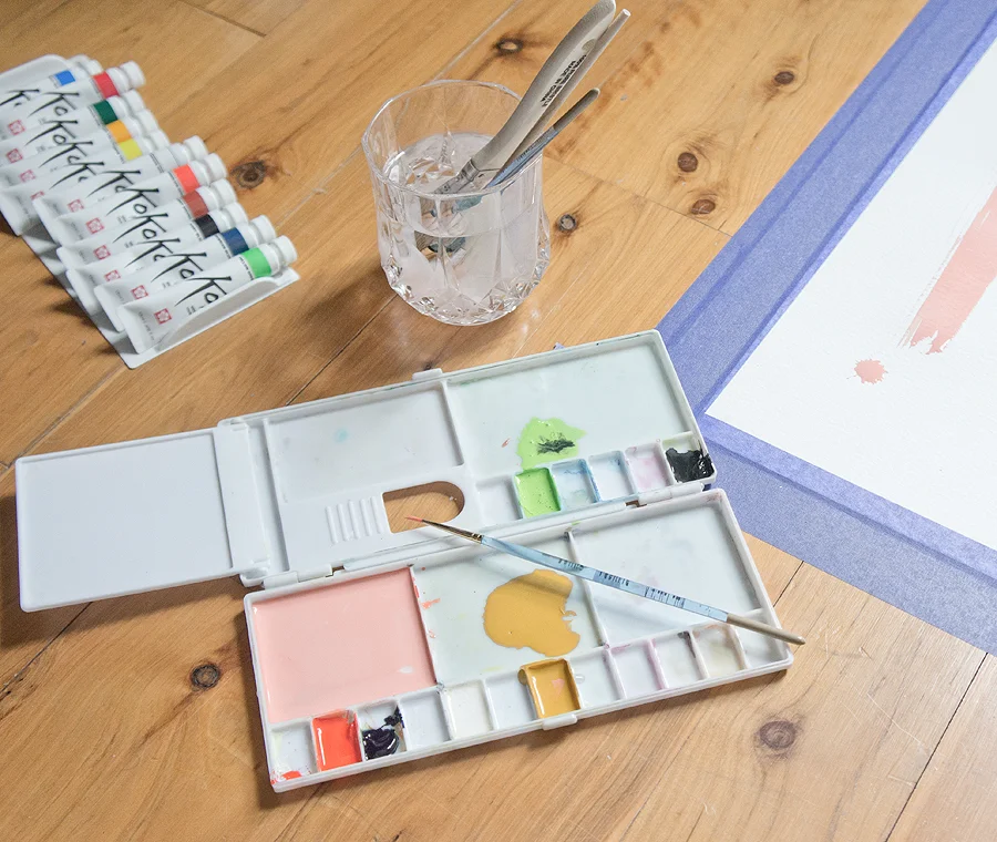 Snow Day DIY Watercolor & Printable