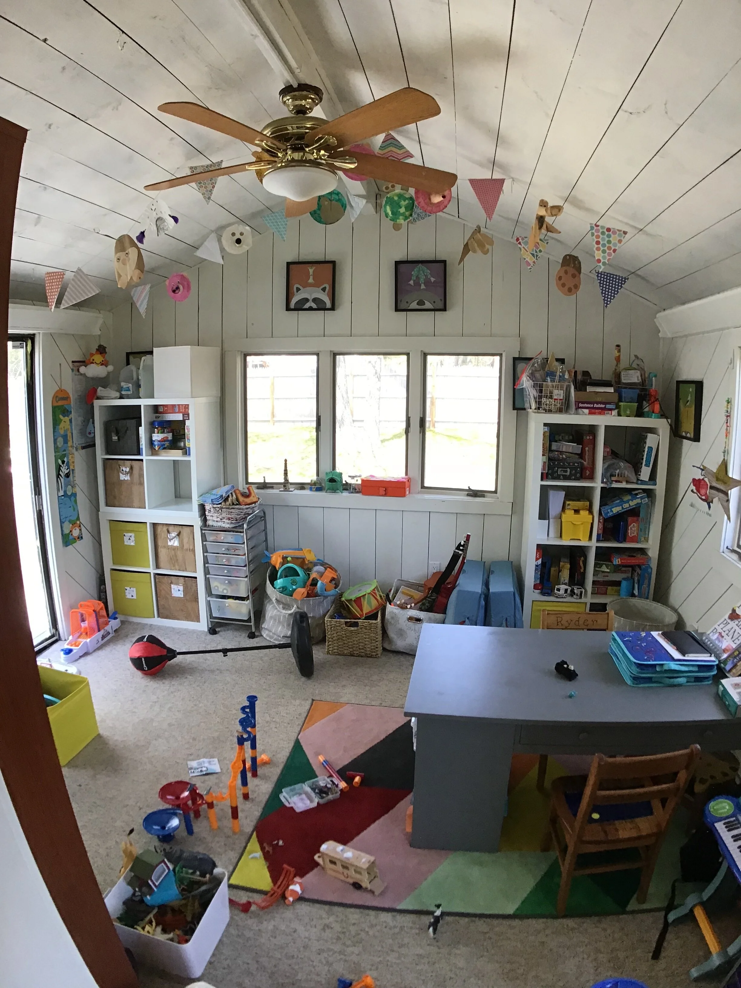 Before- play room, After- music room