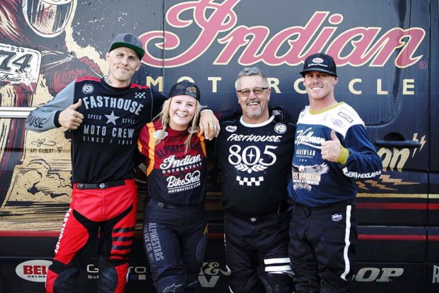 Found me a bunch of hooligans to hang out with at the @bfsportsmanscup ✌🏻🔥 📸 @tombingphoto 
#indianmotorcycle #ssycycle #rolandsandsdesign #superhooligans