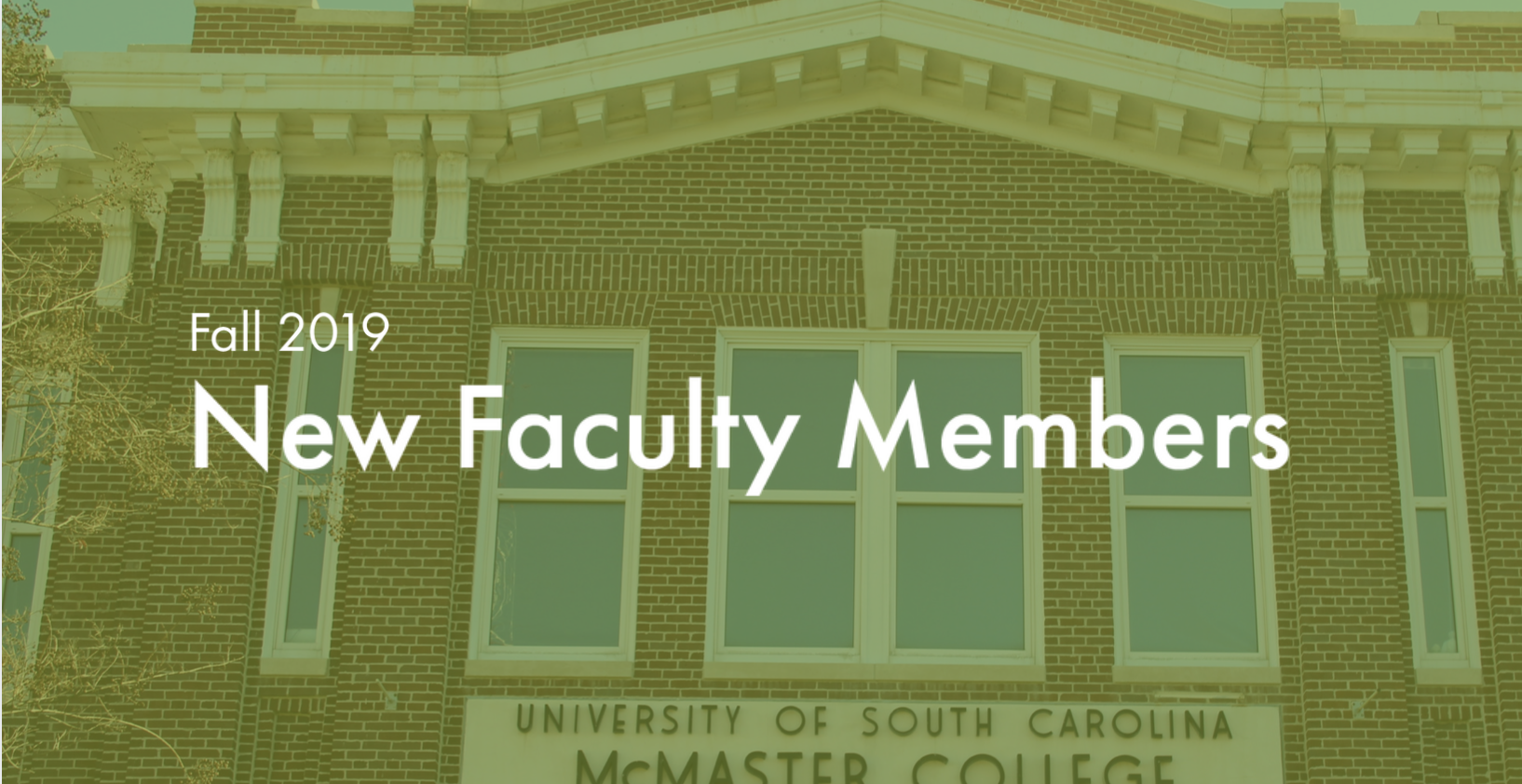 Welcome to our New Faculty Members