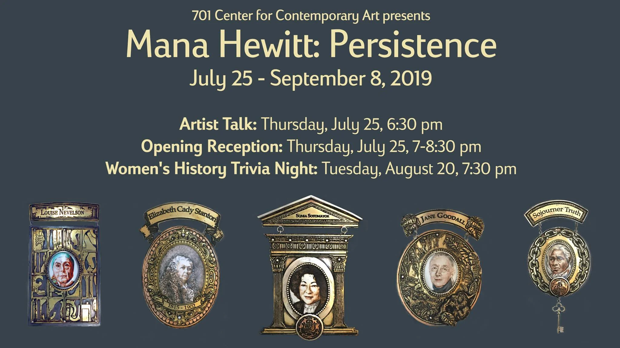 Mana Hewitt: Persistence shows at 701 Center for Contemporary Art