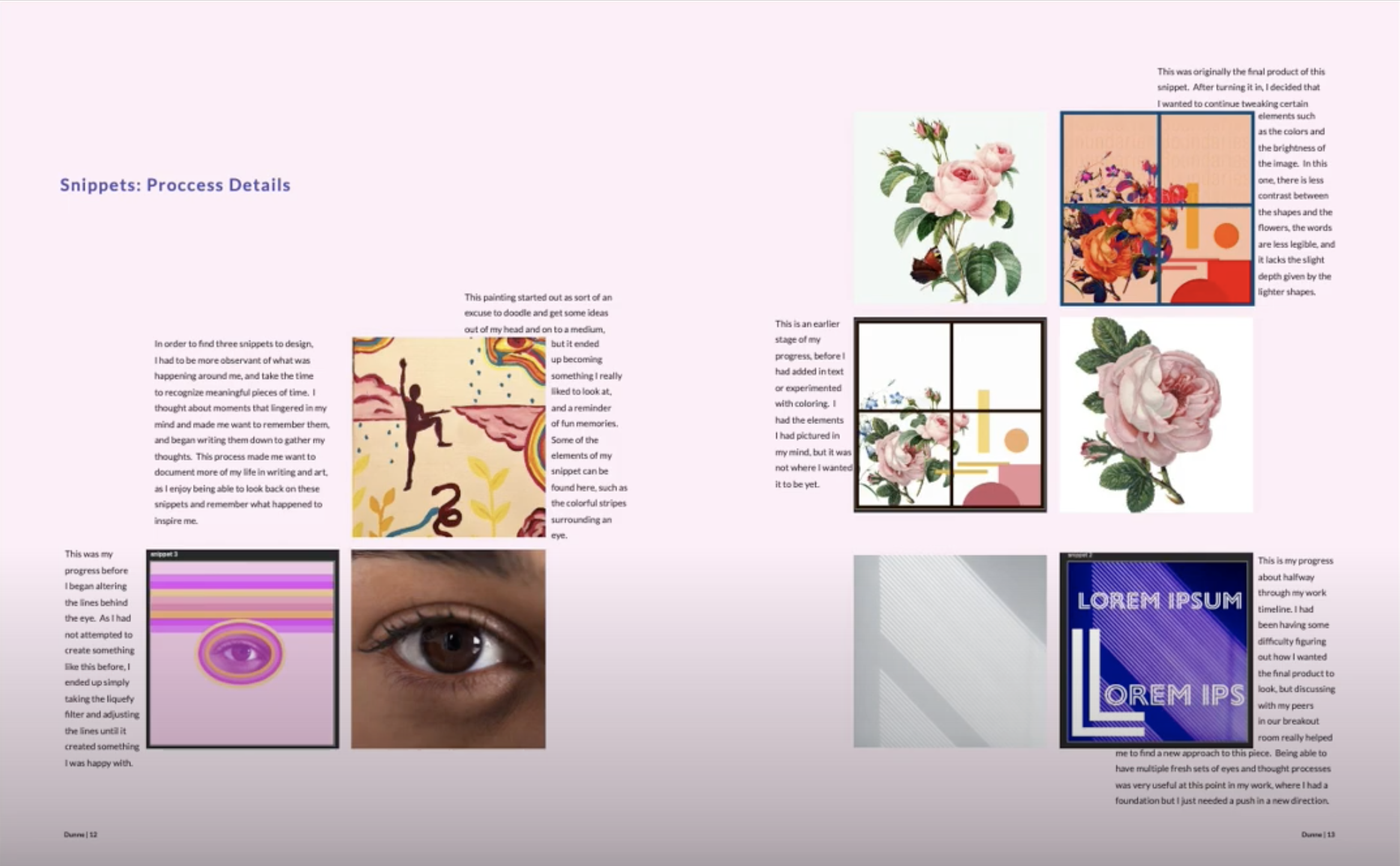 GD+I: ARTS 102 Process Books, Fall 2020