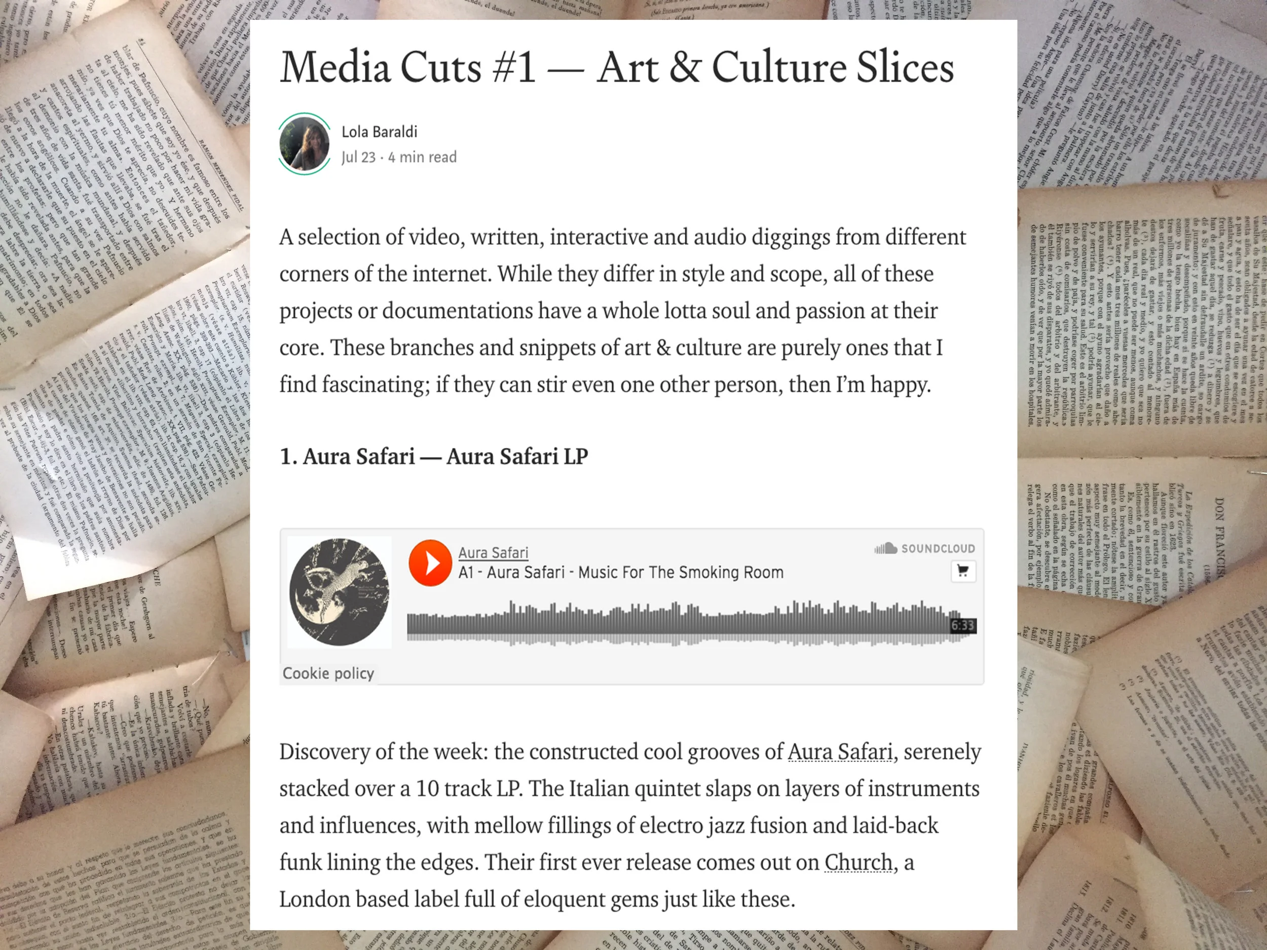 MEDIA CUTS #1