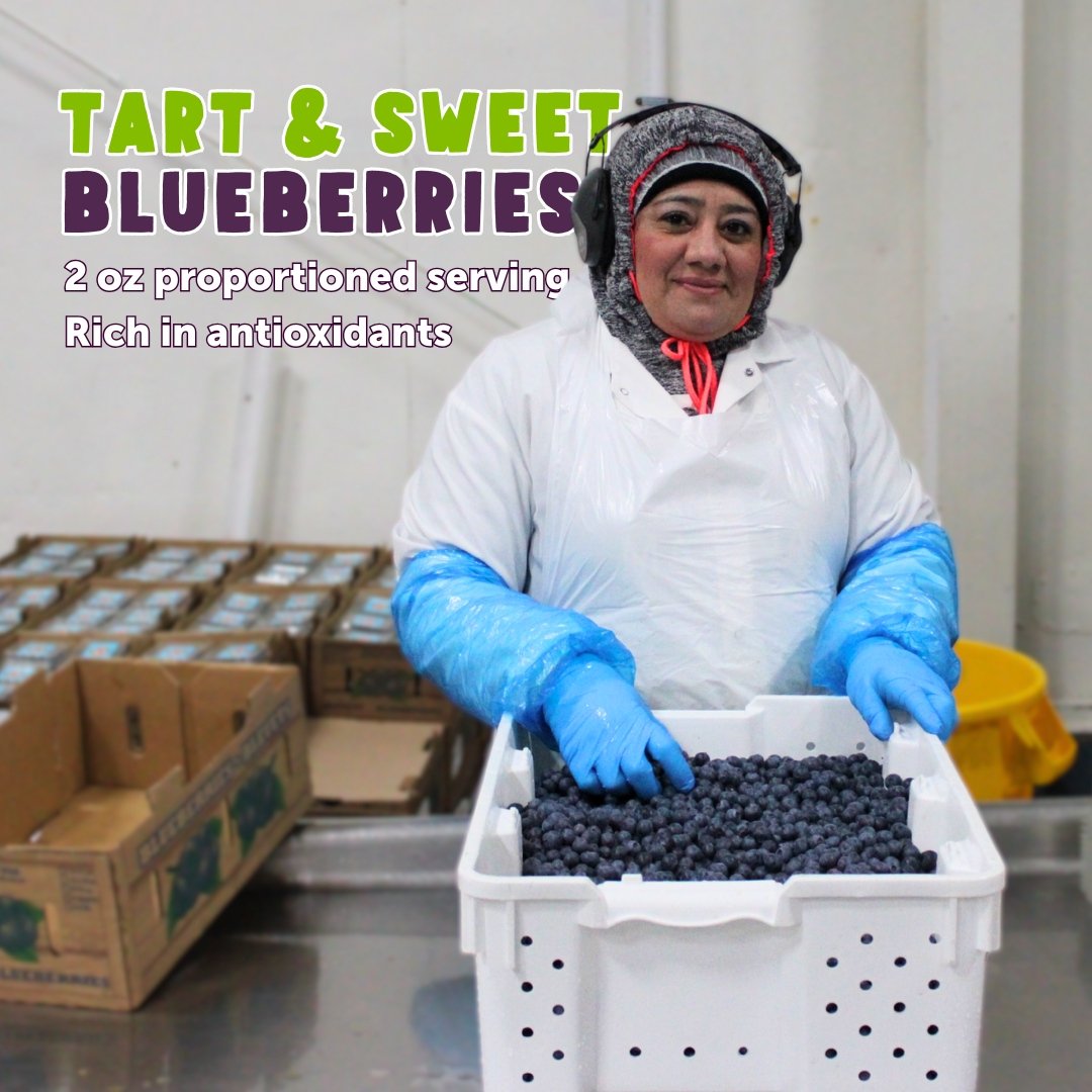 It's no surprise that blueberries are a FRESHEALTH best-seller! Packed with essential vitamins and minerals, their sweet flavor makes them a healthy treat students love! 💙

You can purchase them in a 2 oz cup by themselves or mixed with strawberries