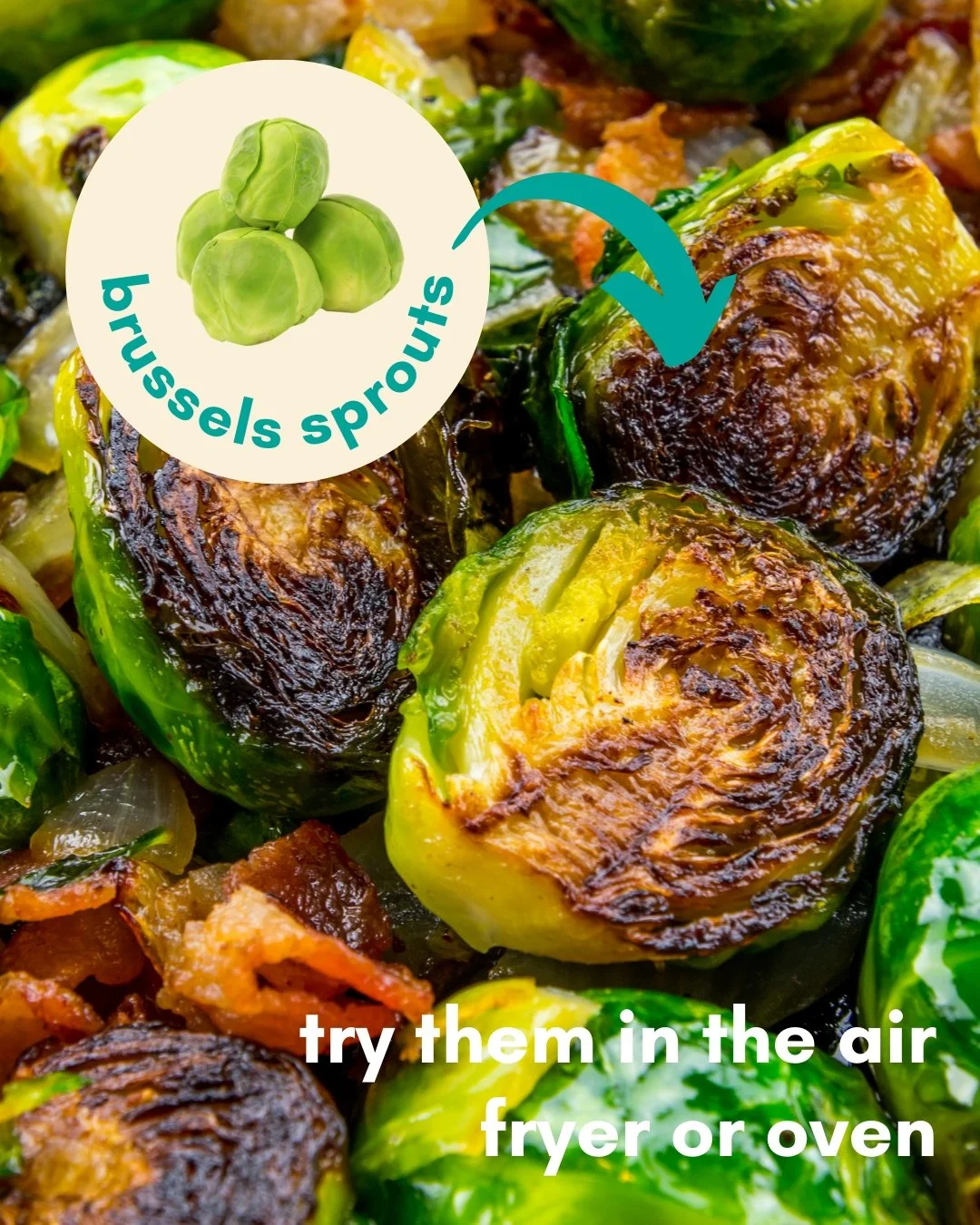 Fall has officially begun, and so has the delicious fall fruits &amp; veggies! There are so many opportunities this season to try new produce items and reinvent your favorites. 

Here are some ideas: 
🔸Pop your brussels sprouts in the air-fryer
🔸Ro