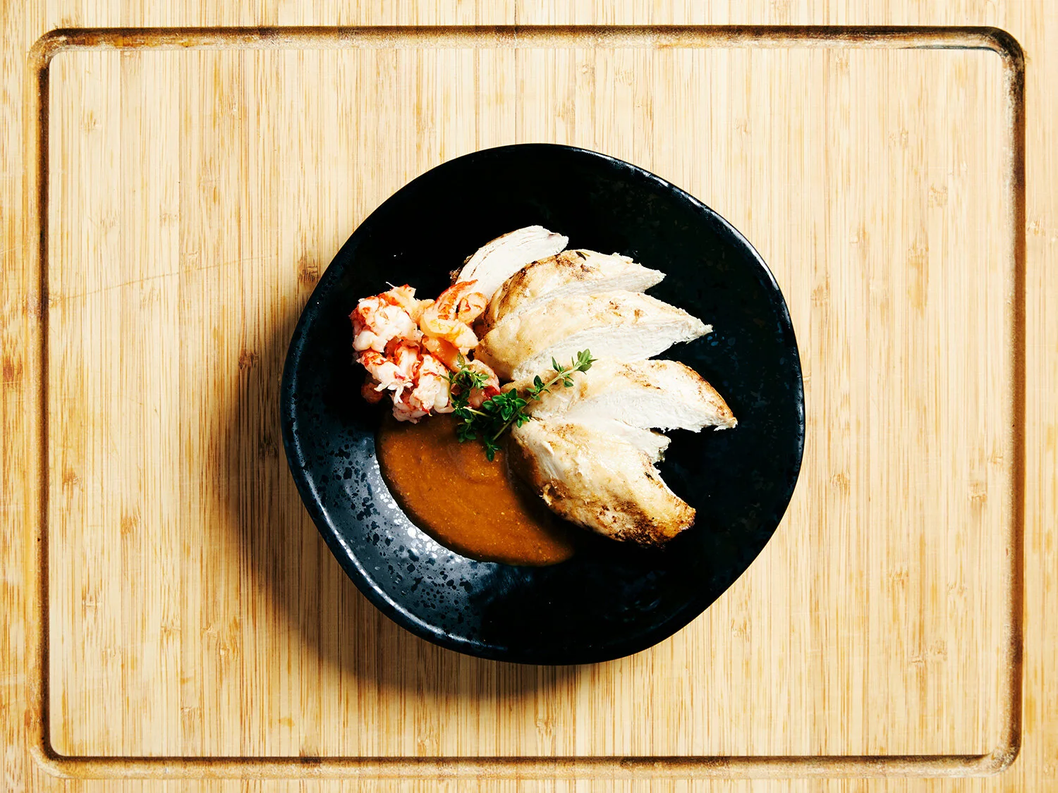 CHICKEN AND CRAYFISH - £6.20