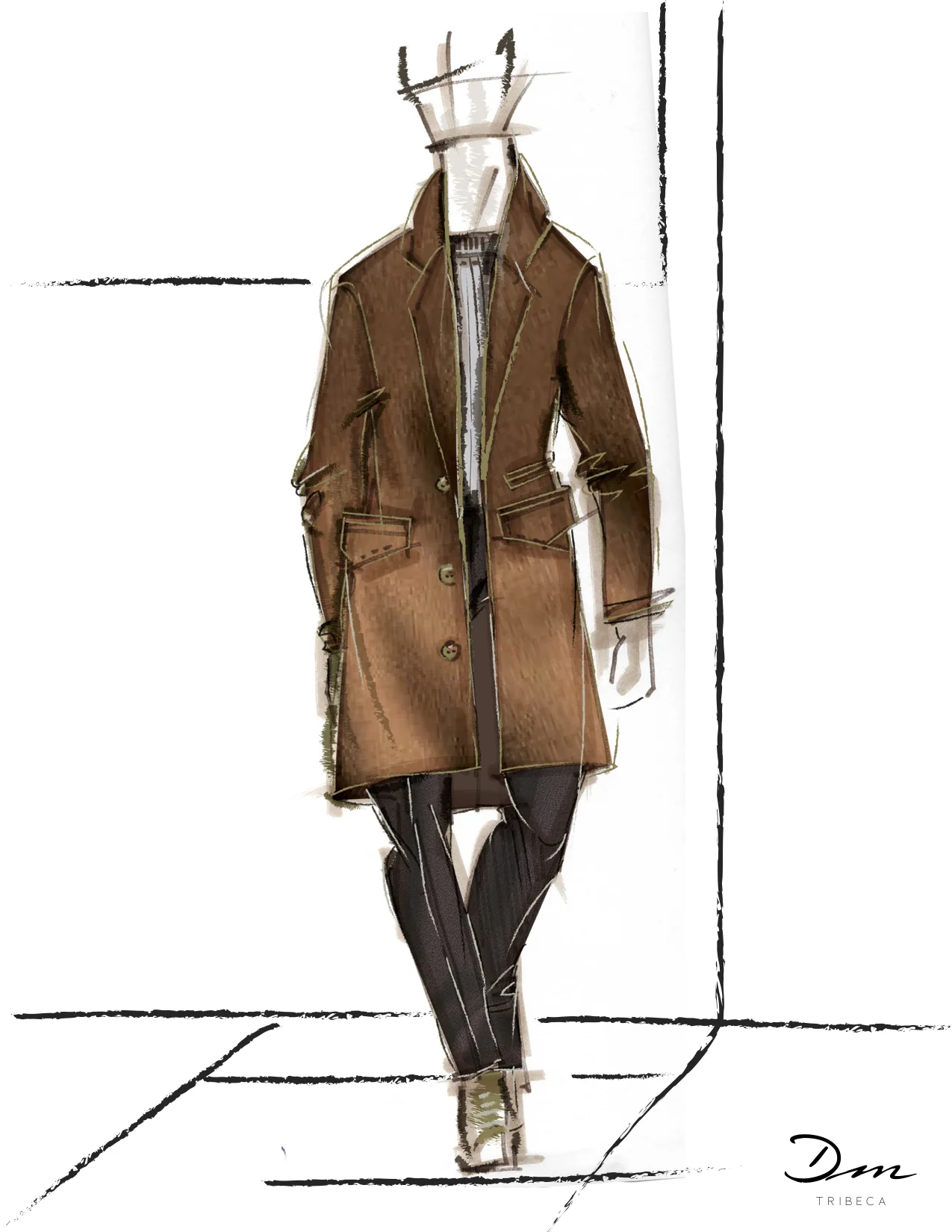 (Above): Sketch courtesy of Dear Miler