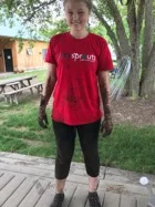 After an hour of potato digging!