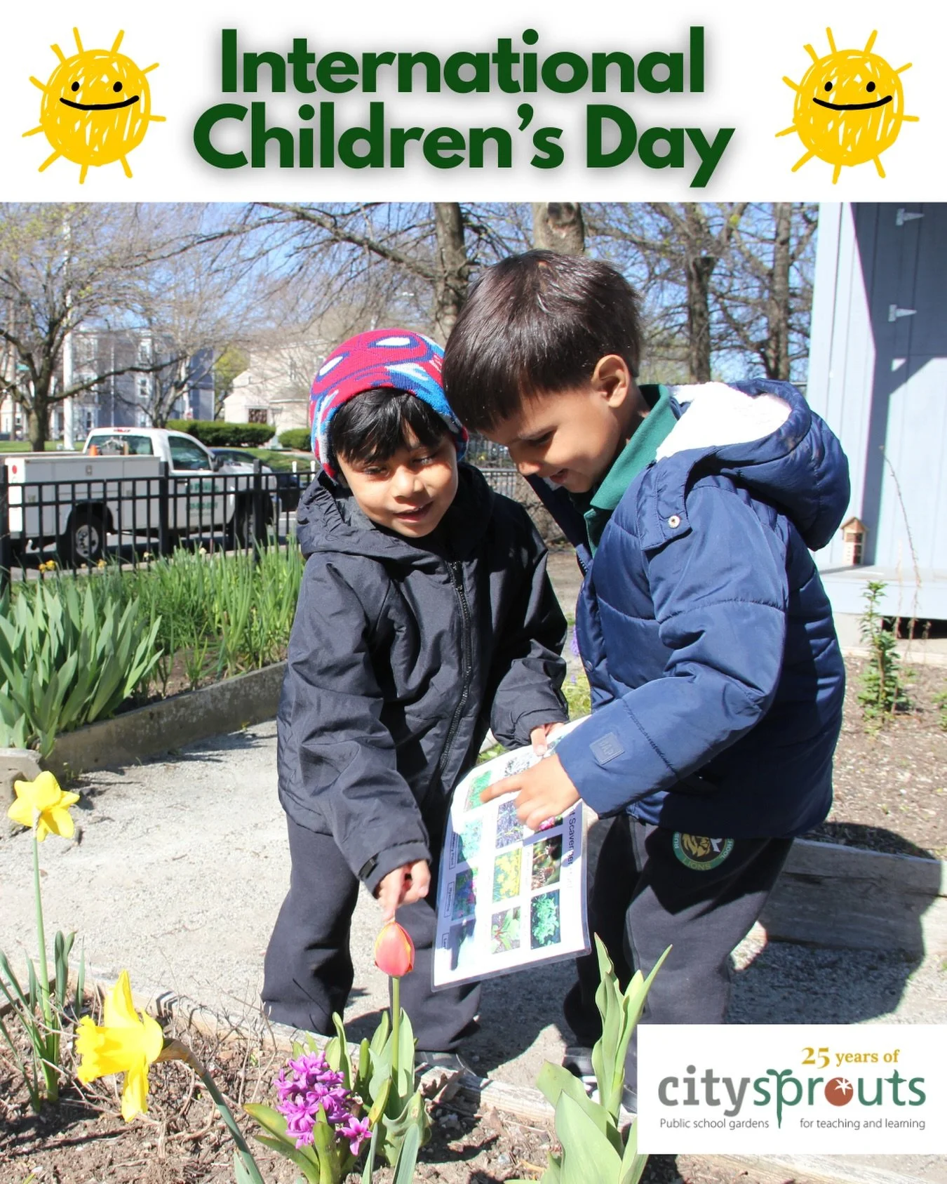 Today is International Children&rsquo;s Day! CitySprouts is proud to create experiences that promote social-emotional learning and cultivate curiosity among young students across our school gardens. 🌱

Read more about our mission on our website - li