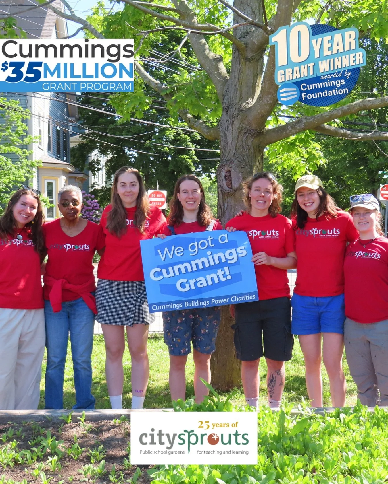 We&rsquo;re so excited to announce that we got a Cummings Grant! We have been awarded a 10-year grant as part of their $35 million grant program. 🌱 

Since its founding, Cummings Foundation has awarded more than $650 million to Greater Boston nonpro