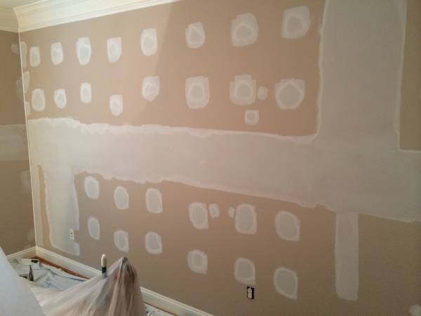Bedroom Drywall repair 