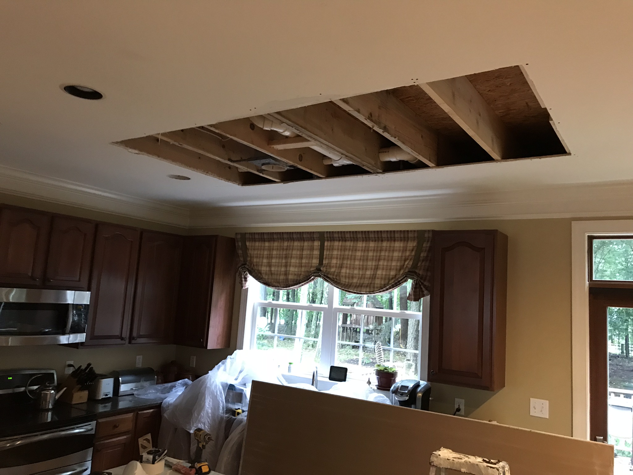 Water Damage Drywall Cut Out
