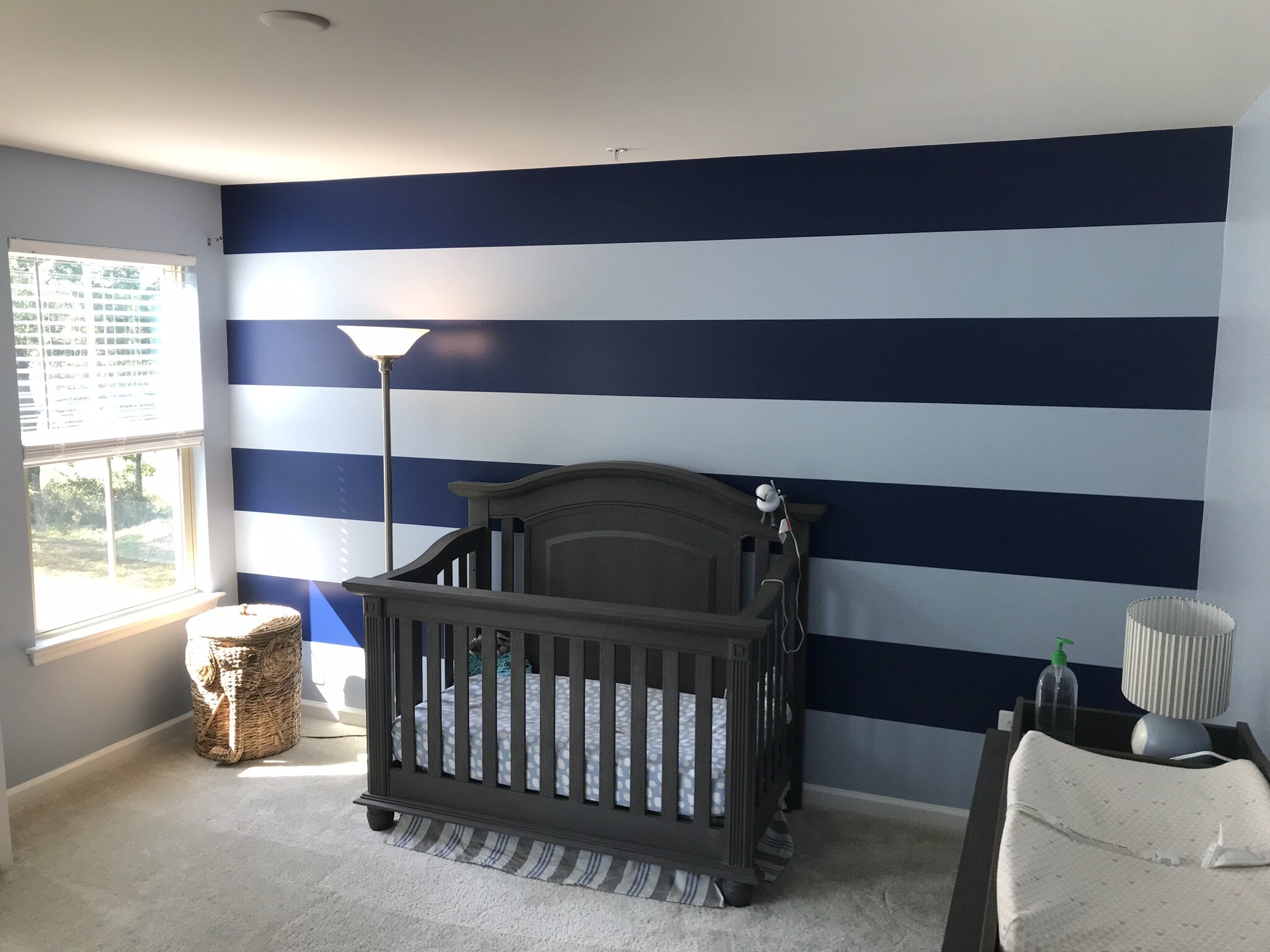 Horizontal Stripes Accent Wall
