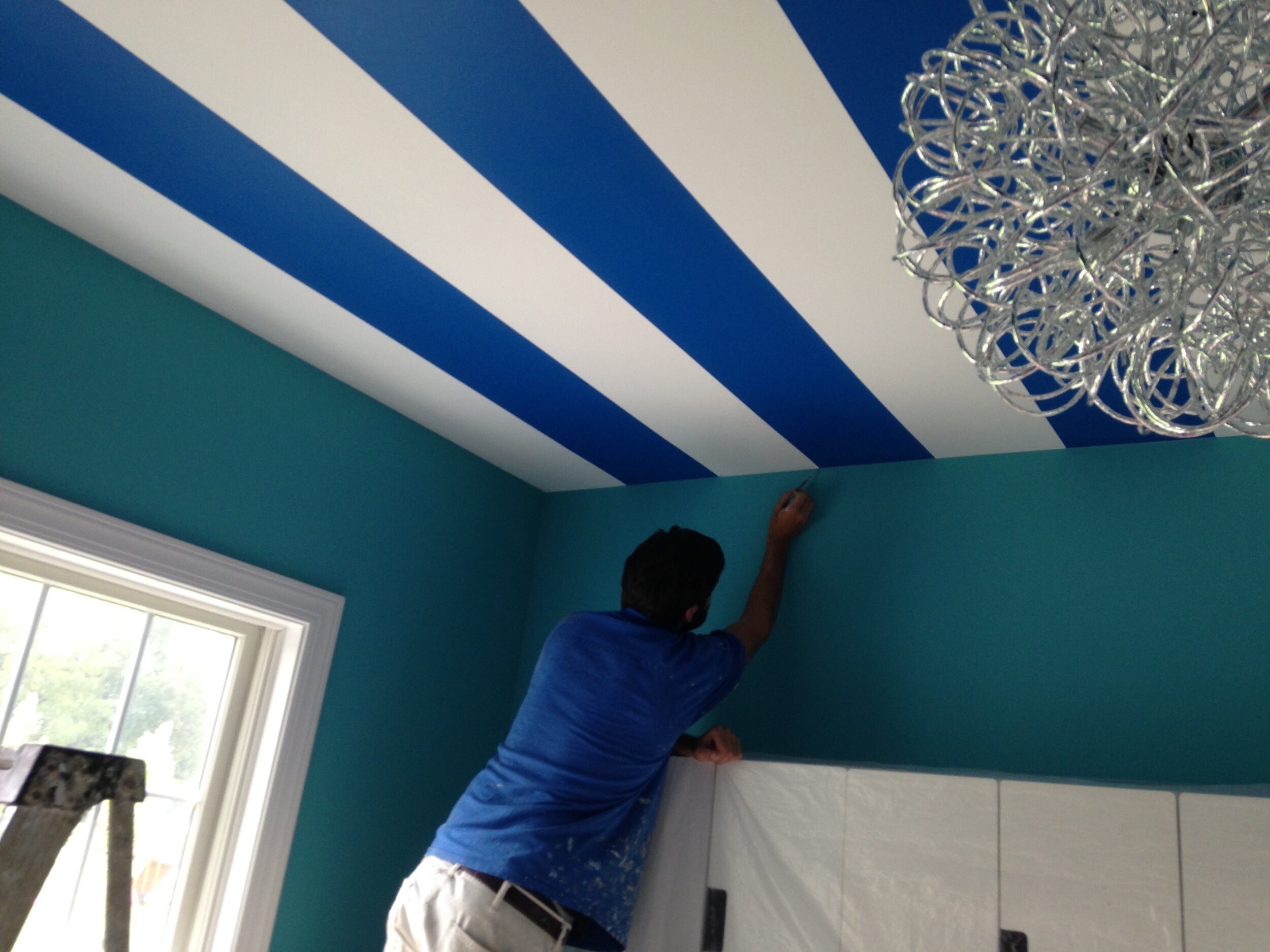 Ceiling Stripe Touch-up