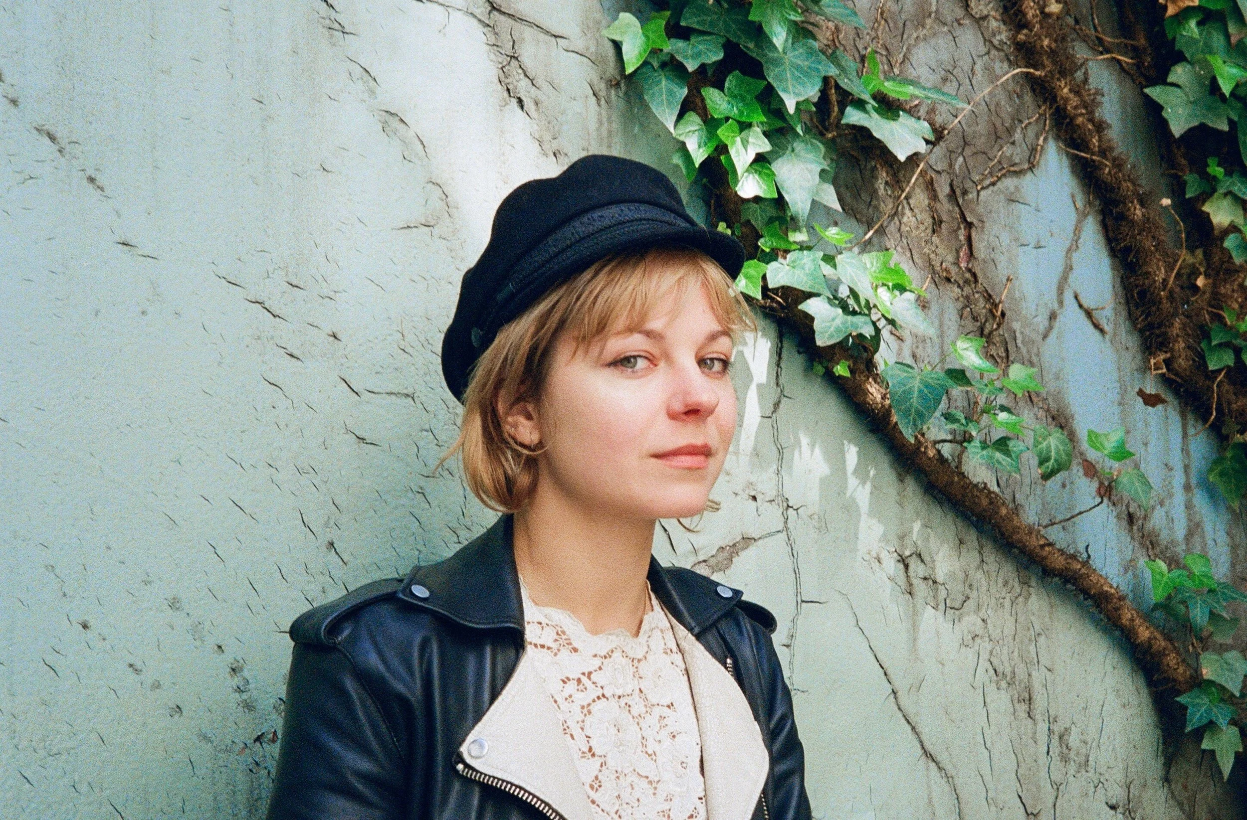 Lina, at one of her favorite cafés in Williamsburg, NY