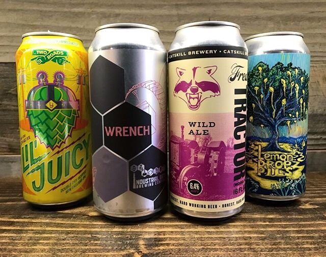 A drink sounds good right about now. 💭🏡 Have you checked out our curated beer + cider packs? Here&rsquo;s a 4-pack mixer to inspire that next delivery order: 💣 @tworoadsbrewing Lil Juicy Double Dry Hopped IPA
💣 @industrialartsbrewing Wrench North