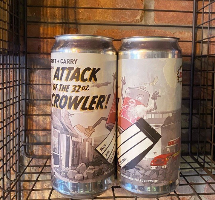 Godzilla and Kong have nothing on the 32 oz Crowler!💥 Pick up a can or two for when you want the push, weight, and attack of a much heavier IPA, but still need to be productive tomorrow. Annnnnd, action! 🎬 🍺⁠
.⁠
.⁠
.⁠
#shoplocal #supportlocalbusin