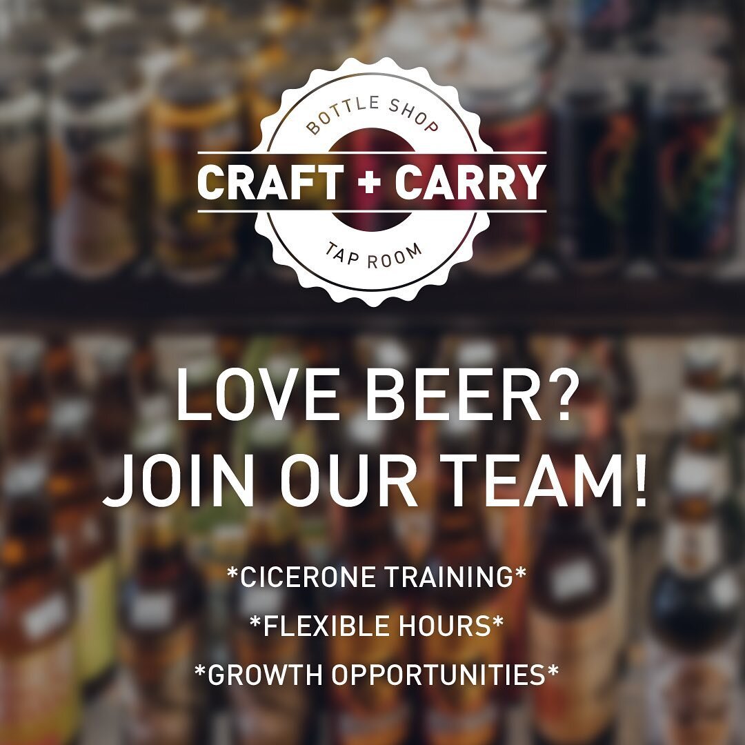 We&rsquo;re hiring! If you&rsquo;re passionate about beer and want to work with some incredible people, hit us up to join our growing team! https://bit.ly/3g7PMwk #nowhiring #craftbeer #jobopportunity
.⁠
.
.⁠
#shoplocal #supportlocalbusiness #beerten