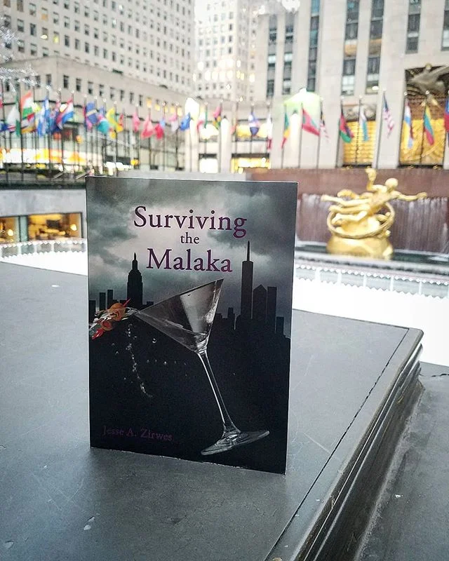 Good morning New York City! 🗽

@rockcenternyc 
Surviving the Malaka available for purchase, visit www.jessezirwes.com or link in bio to Amazon.

#survivingthemalaka #amazon #fiction #bartenderlife #newyork #bars #nyc #bartend #novel #womensfiction #
