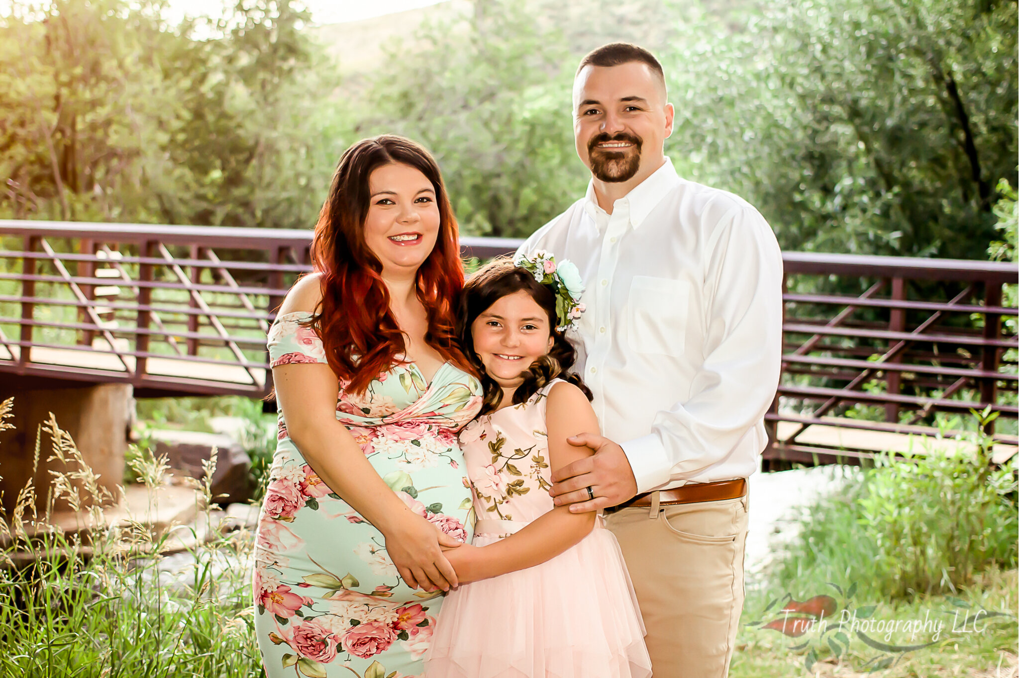 Family maternity session in Morrison Colorado