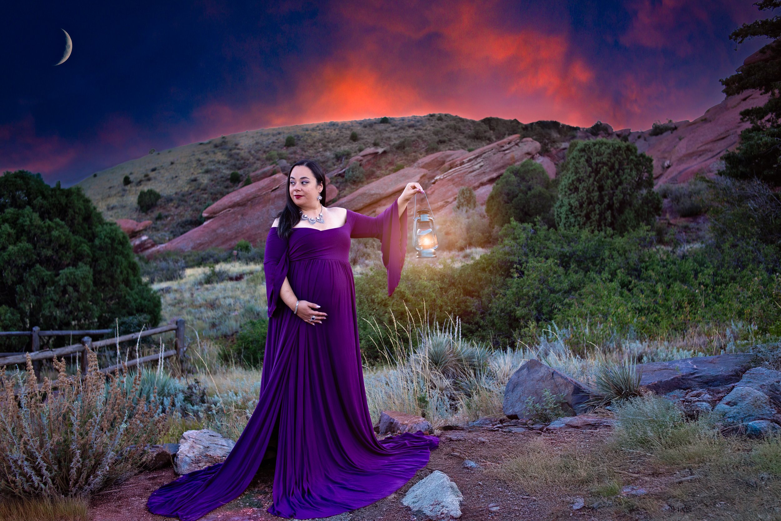 Denver Maternity Photographer | The Story Behind a Custom Maternity Image at Red Rocks