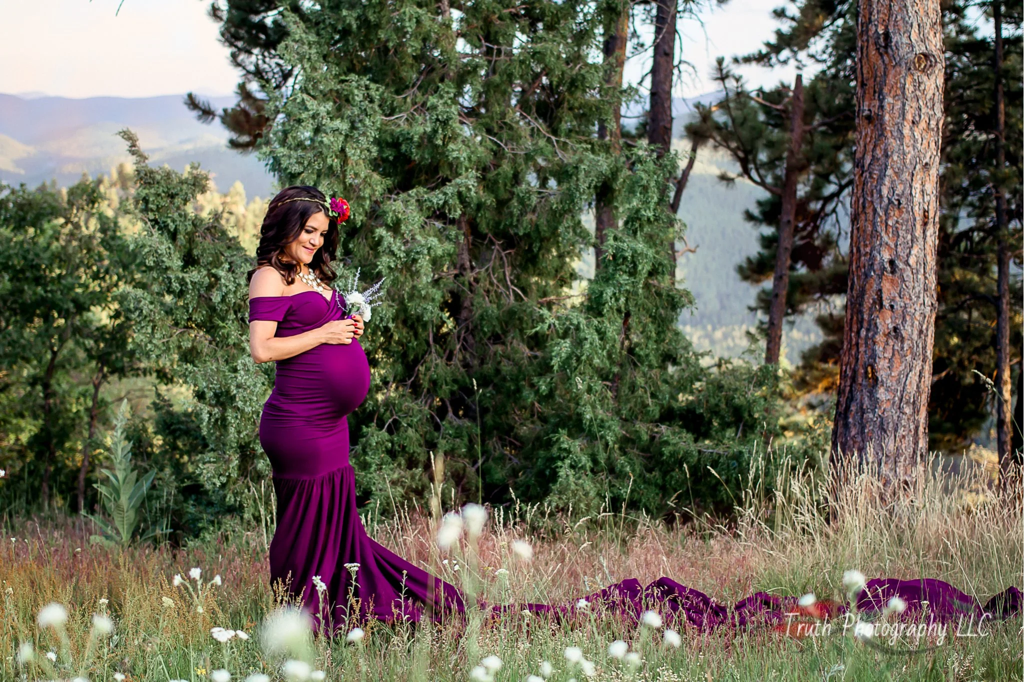 Colorado mountain maternity session