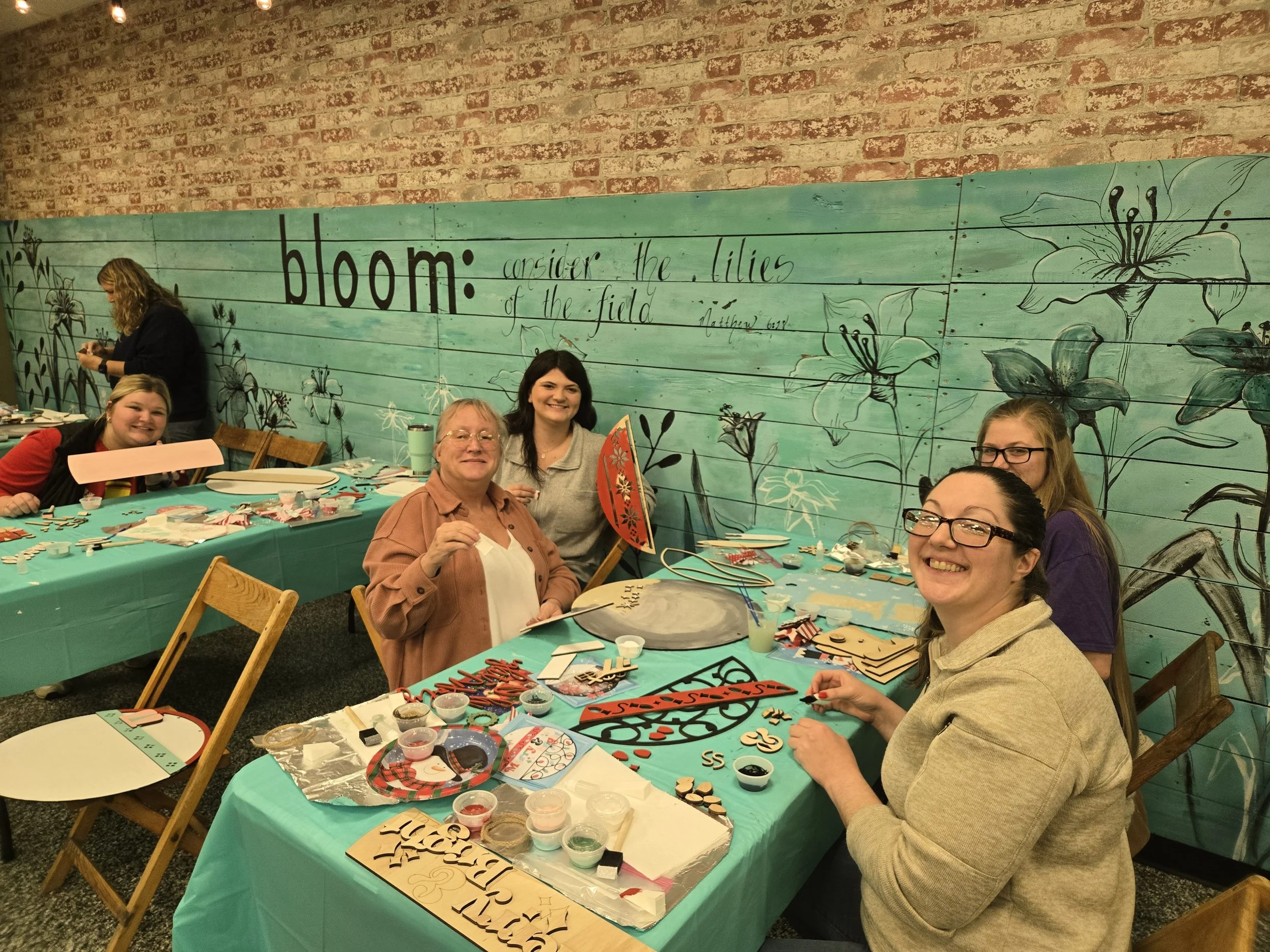 Christmas Paint Night Employee Event