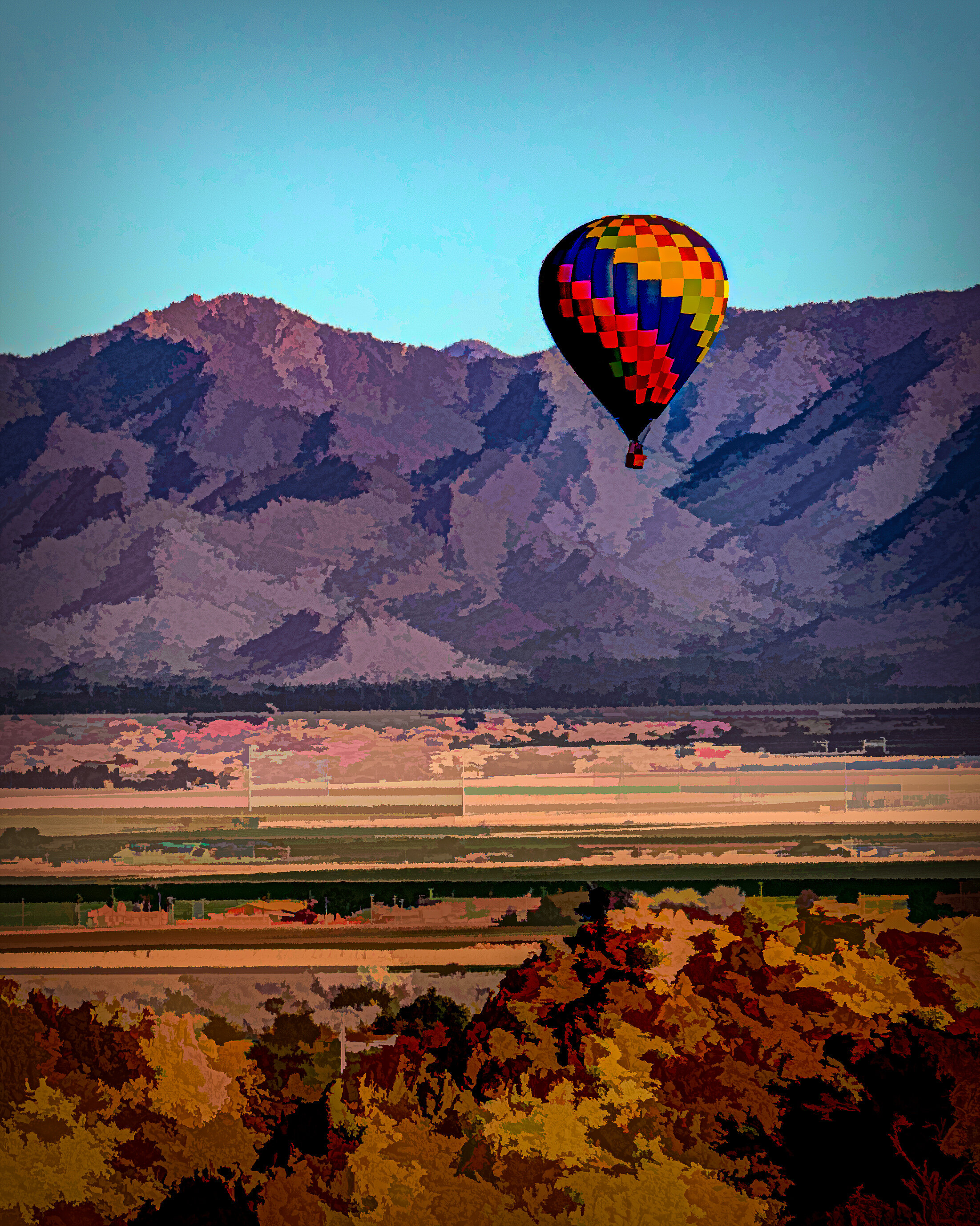 Floating Over the Desert