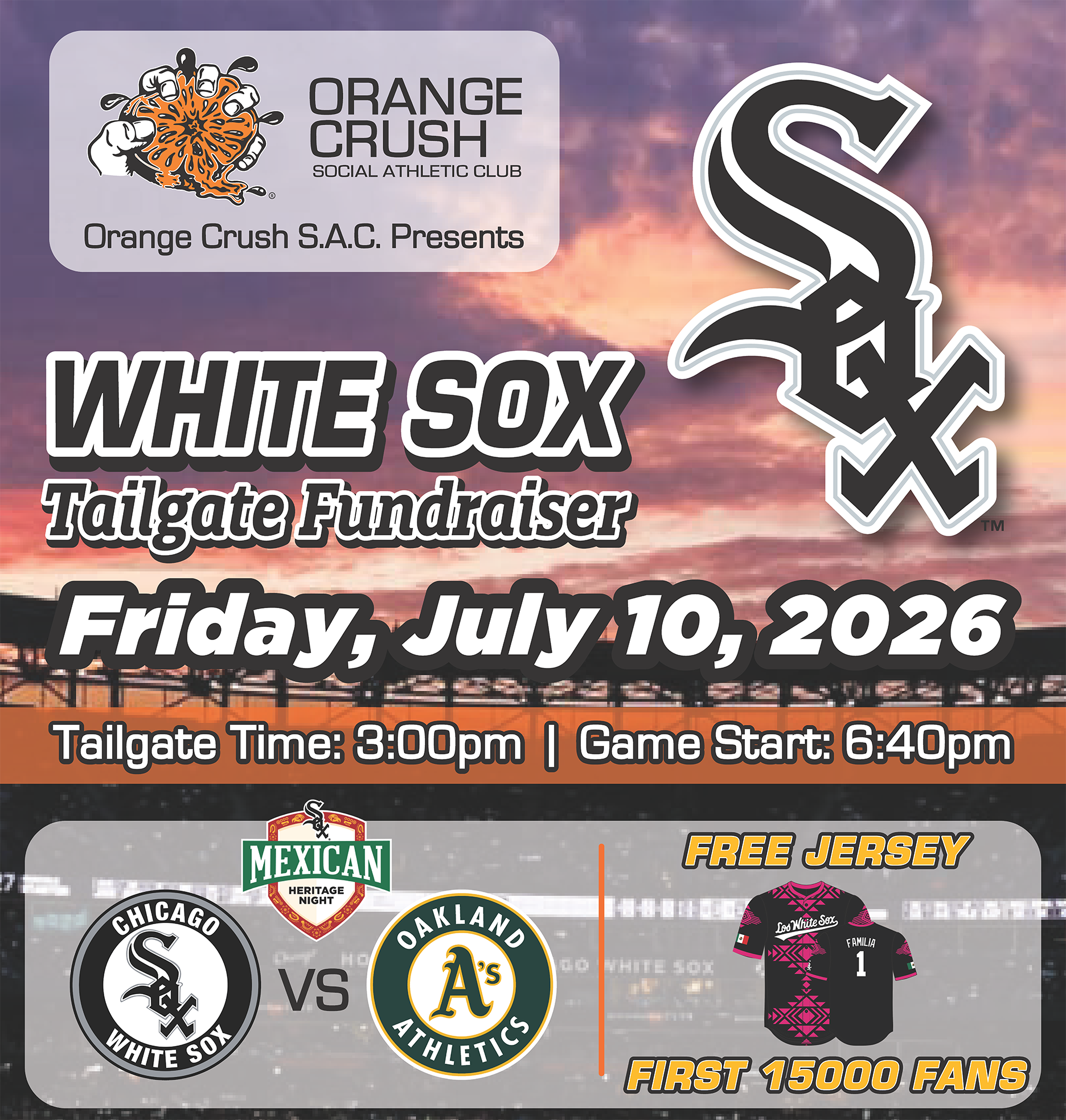 Chicago White Sox Mexican Heritage Tailgate Fundraiser