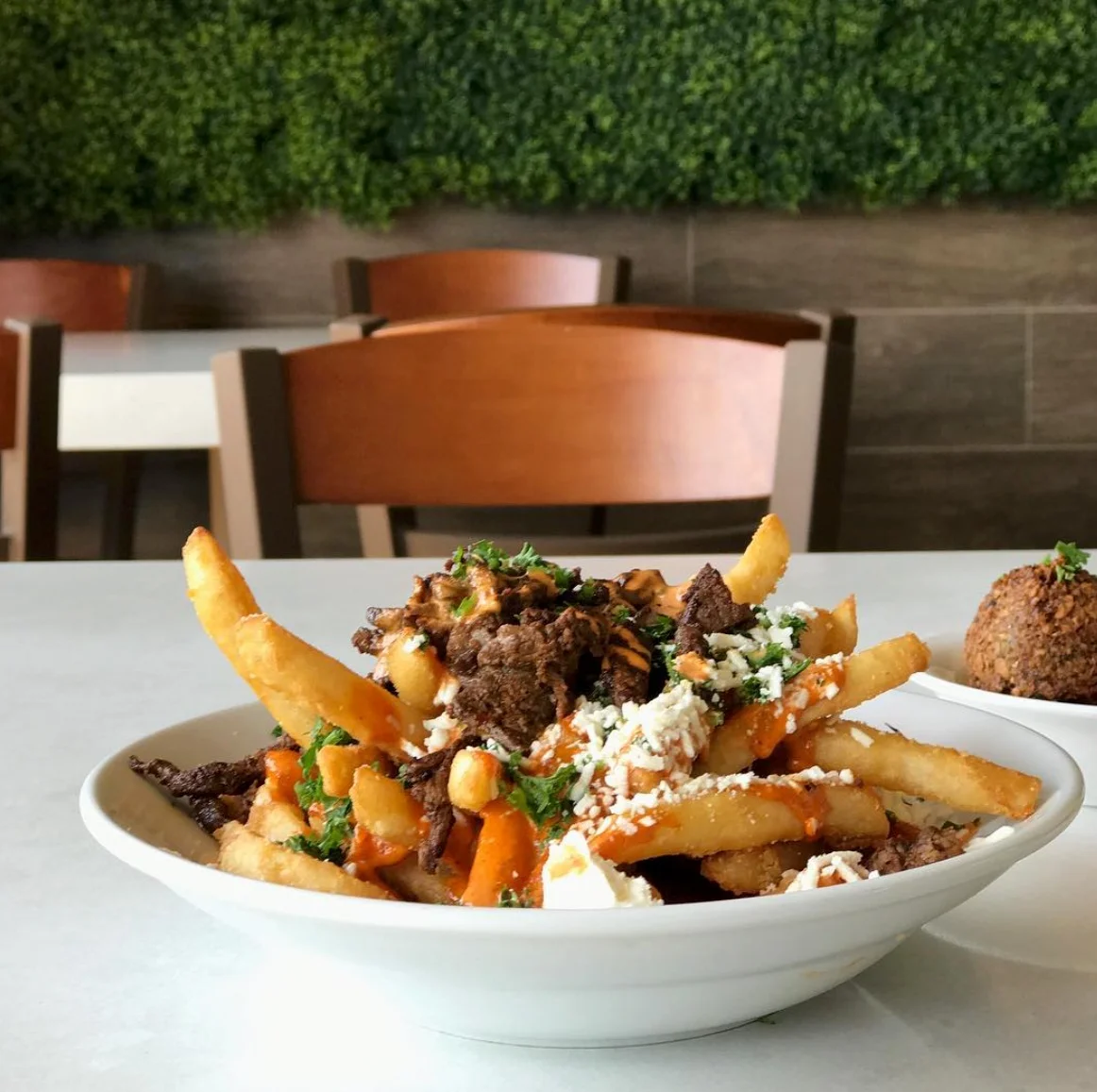 Photo: Spicy Tri-Tip Shawarma Feta Fries
