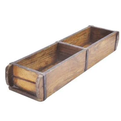 Wood & Metal Double Mold Box Planter.end view..jpg
