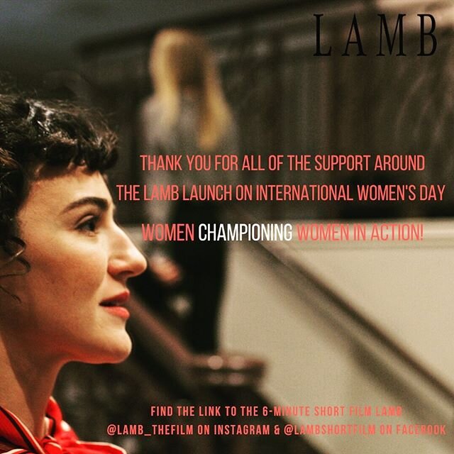 Humbled and grateful for all of the support we received around LAMB&rsquo;s online launch yesterday.
&bull;
If you have not watched the 6-minute short film the link is in @lamb_thefilm bio.
.
.
.
.
.
.
.
.
.
.
#gratitude #womenchampioningwomen #choos