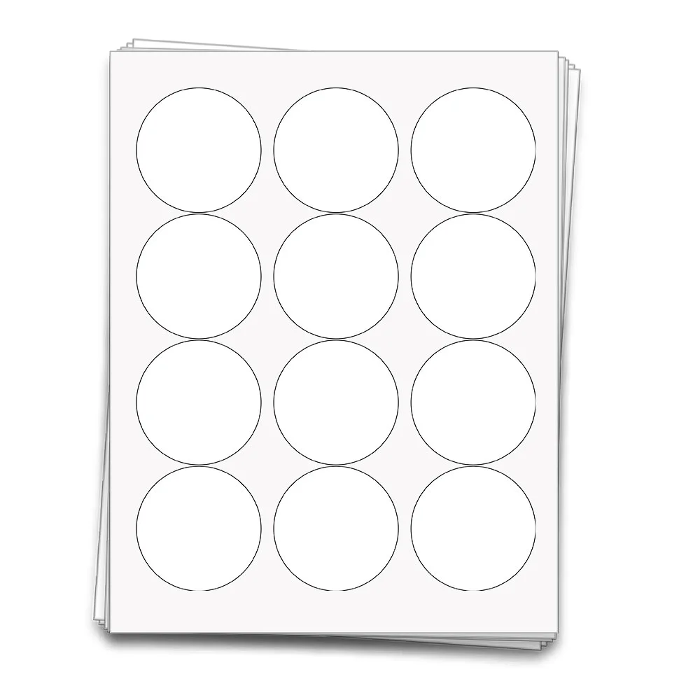 Canning Labels 2.5 inches, round