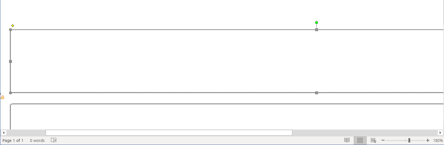 (Click to enlarge) Removing the background image of a label: The image will look like this. Anchor points on the corners, and a green rotation dot on the center-top. From here, you can hit the “delete” key on your keyboard.