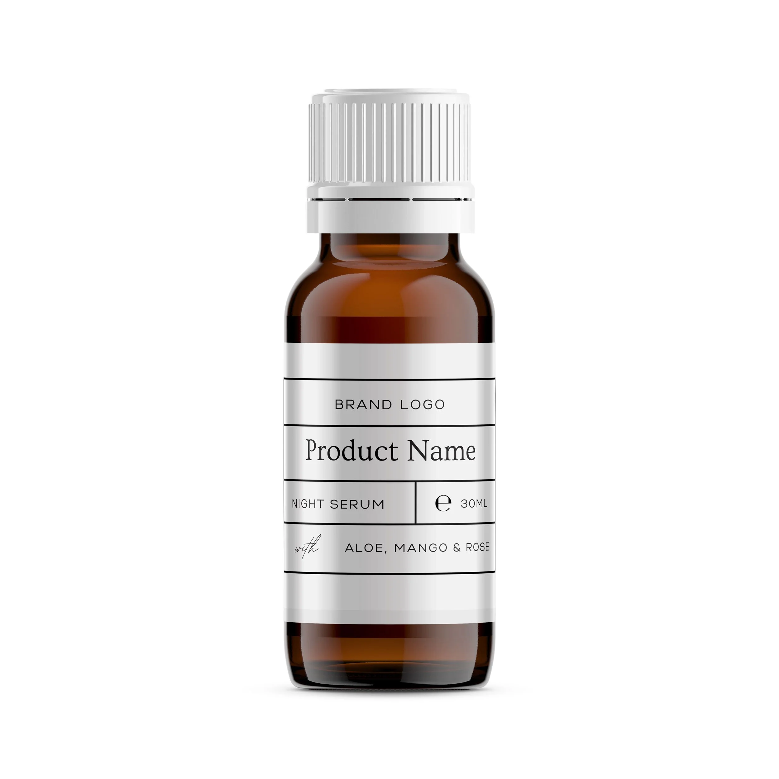 Free Modern Theme Designs for 15ml Labels - Apothecary Style with Organized Boxes
