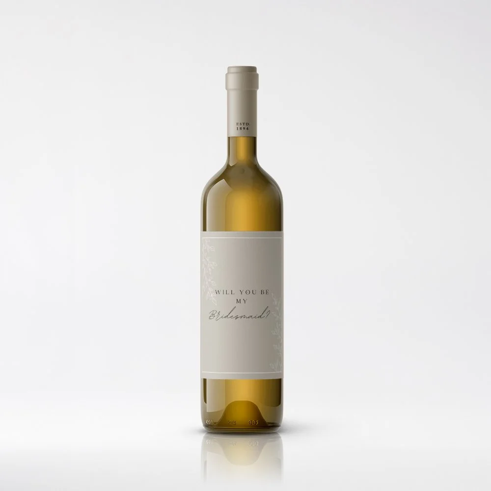 Bridesmaid Proposal Wine Labels