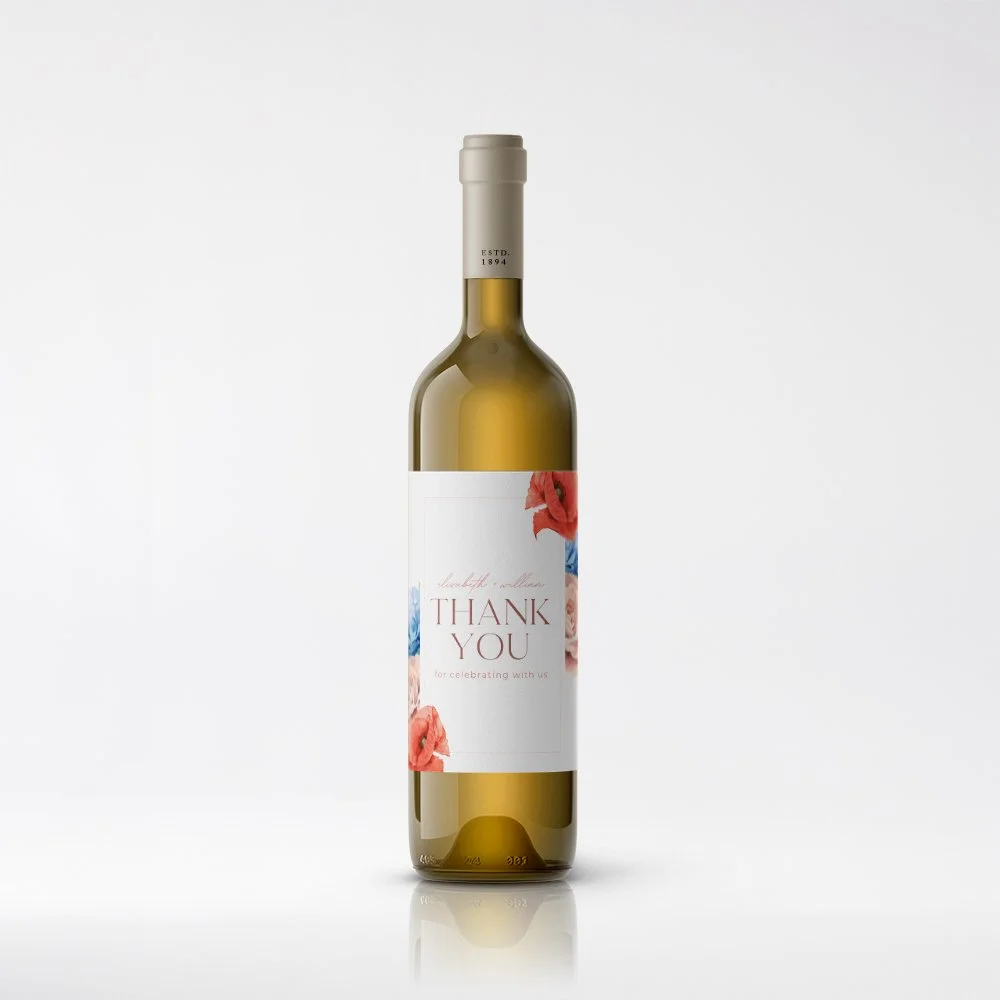 Wedding Favor Wine Labels