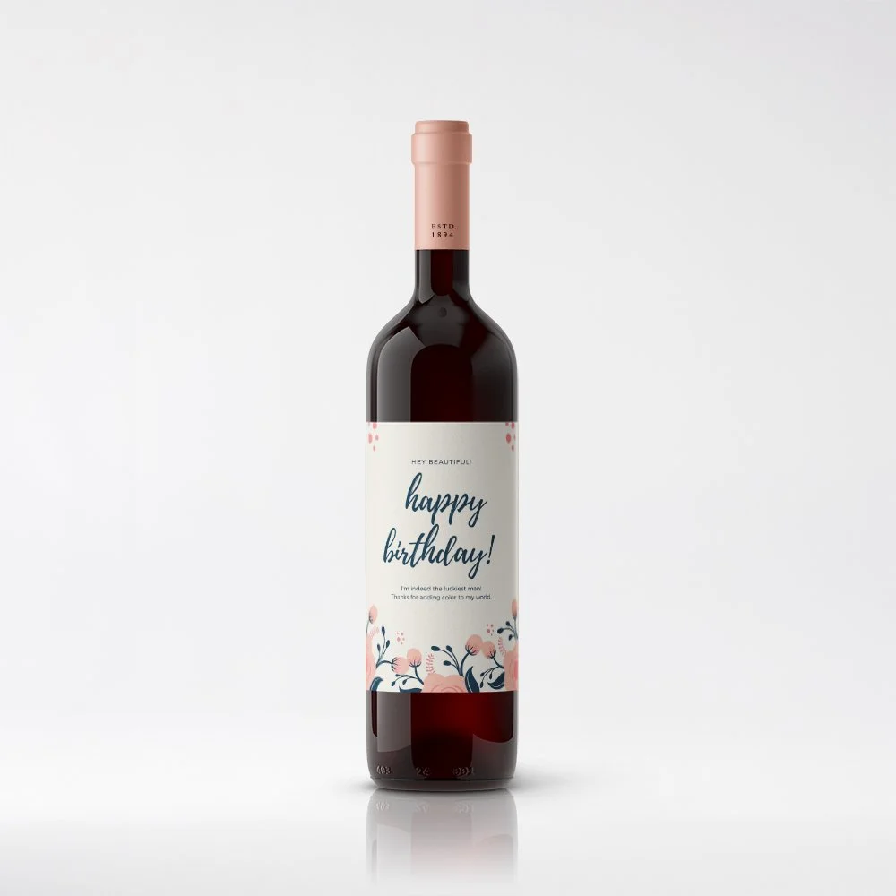 Birthday Wine Labels