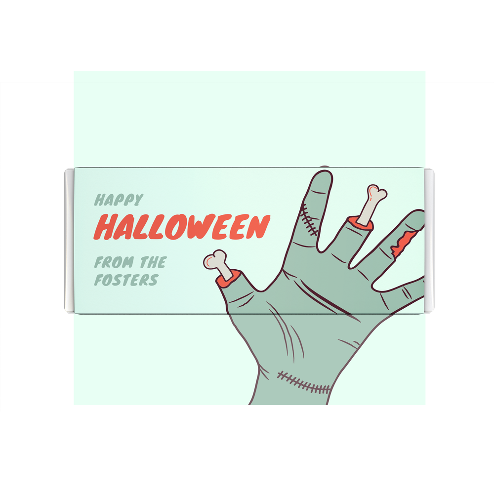Personalized Family Green Zombie Halloween Design for 5x5 inch ...
