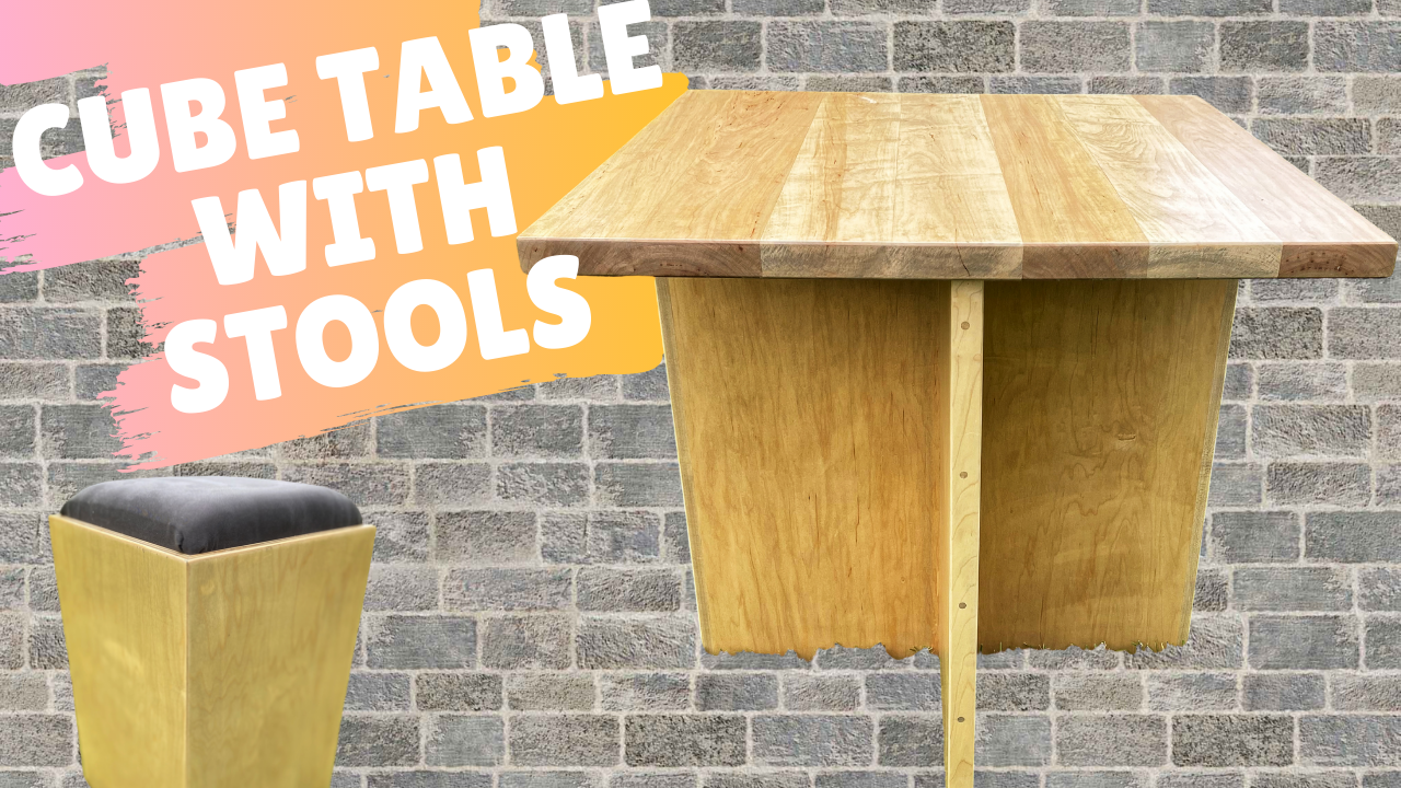 Cube Table with Stools