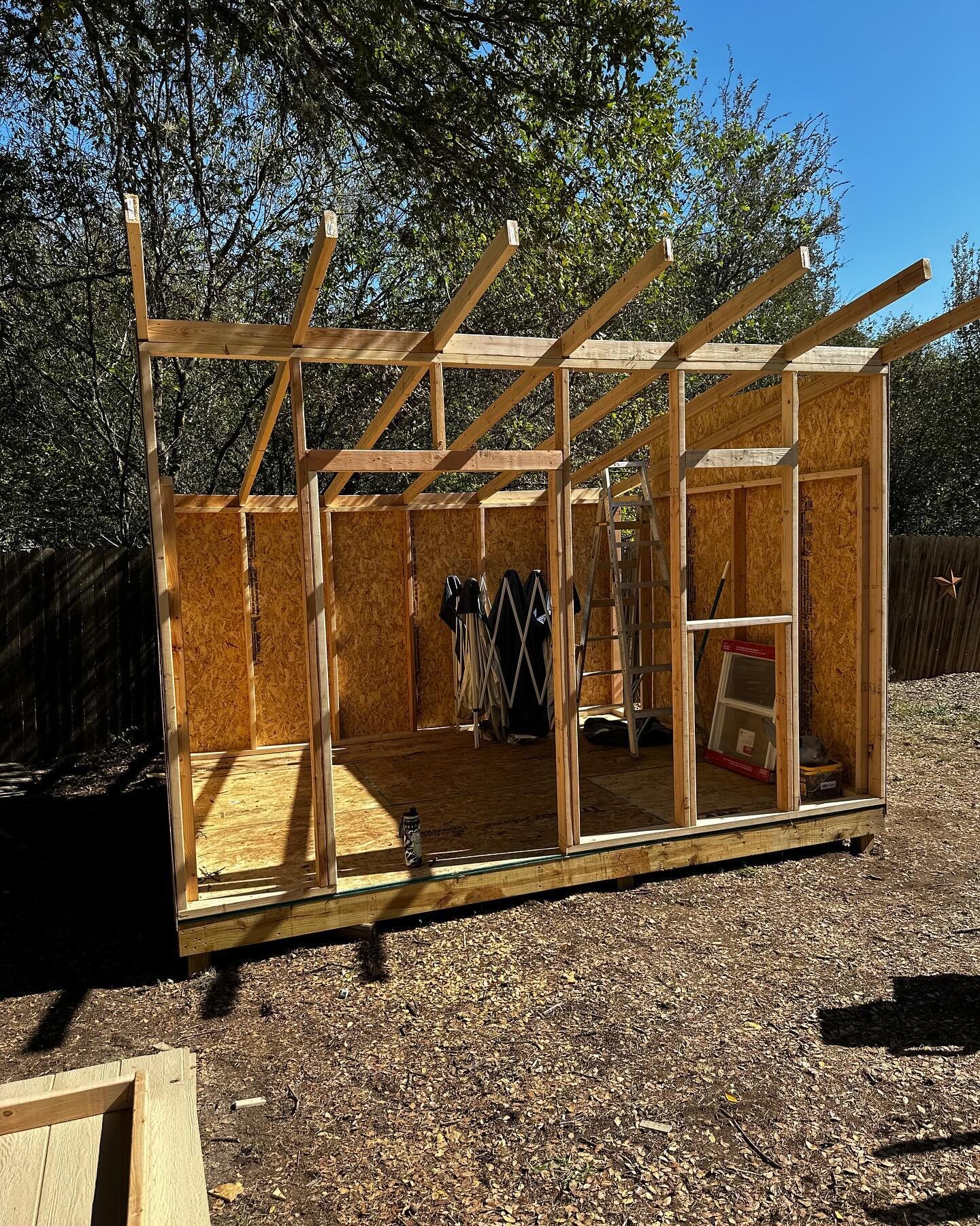 First structure project. A 10x12 lean to shed!