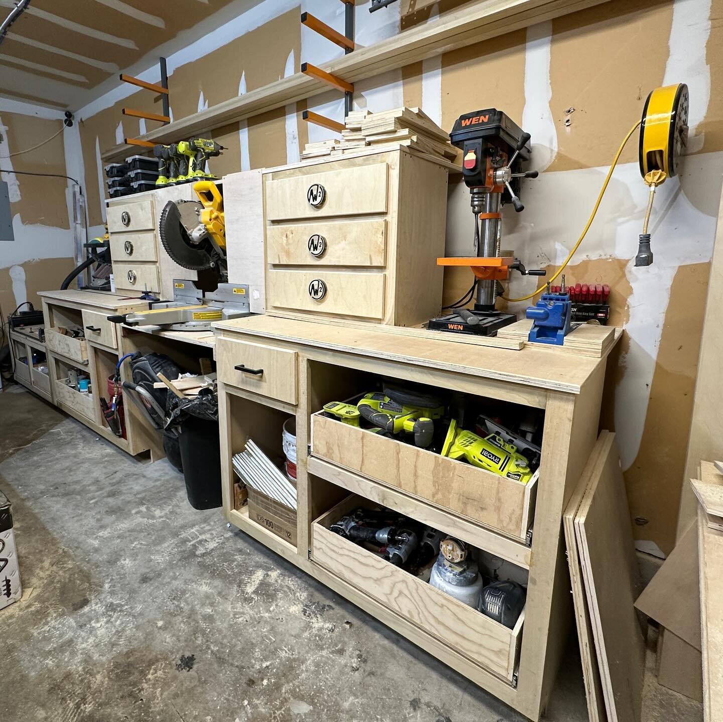 Long overdue project. Miter saw station. Working in the video to come out soon! What do you think?