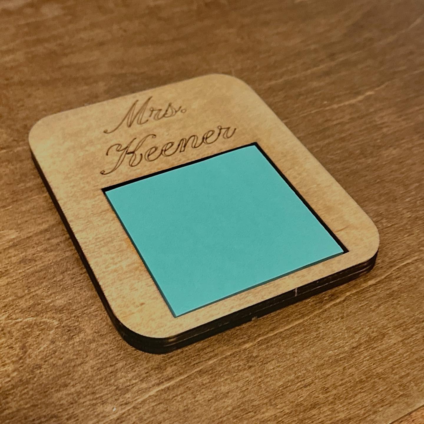 Teacher appreciation gifts- Personalized Post-it holders 🎁