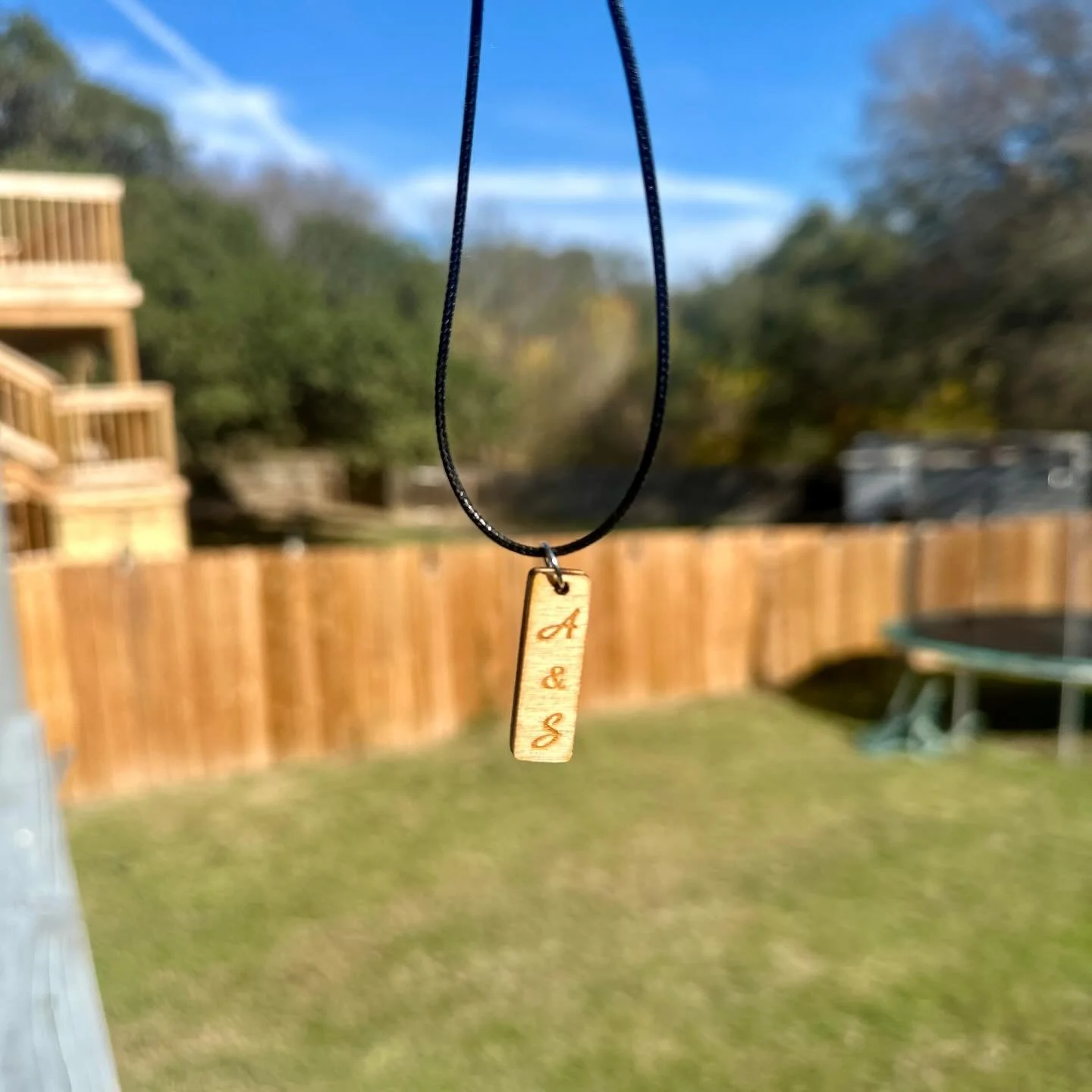 Custom wooden necklace!