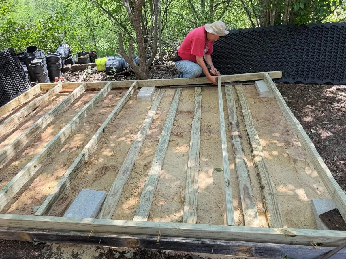 Putting a shed together! What project do you need in your home? Let us know!