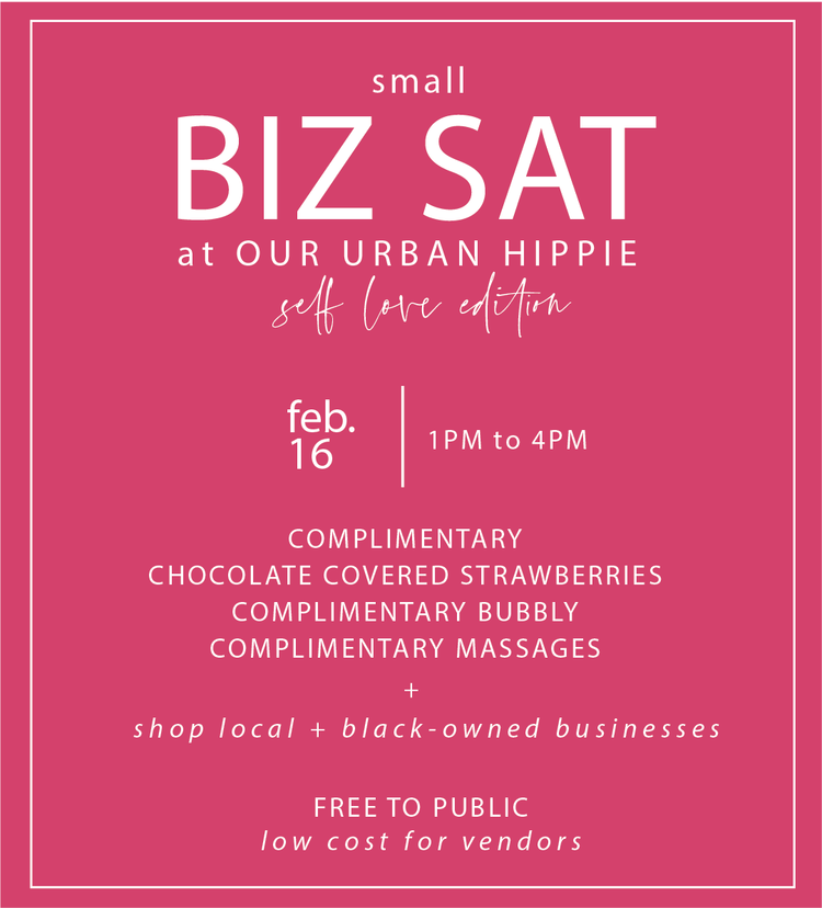 small business saturday @ oururban hippie