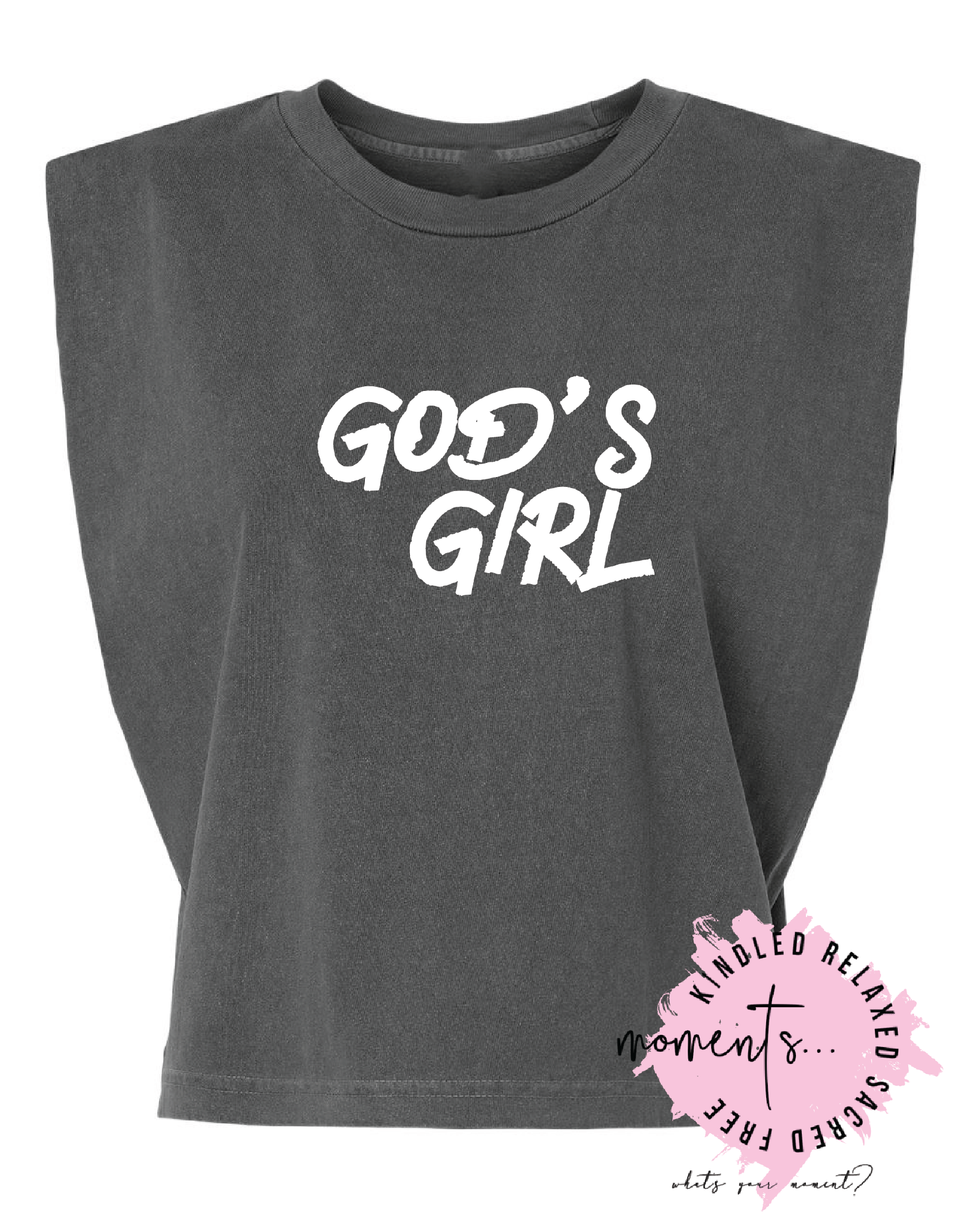 gods girl tank - black w white.png