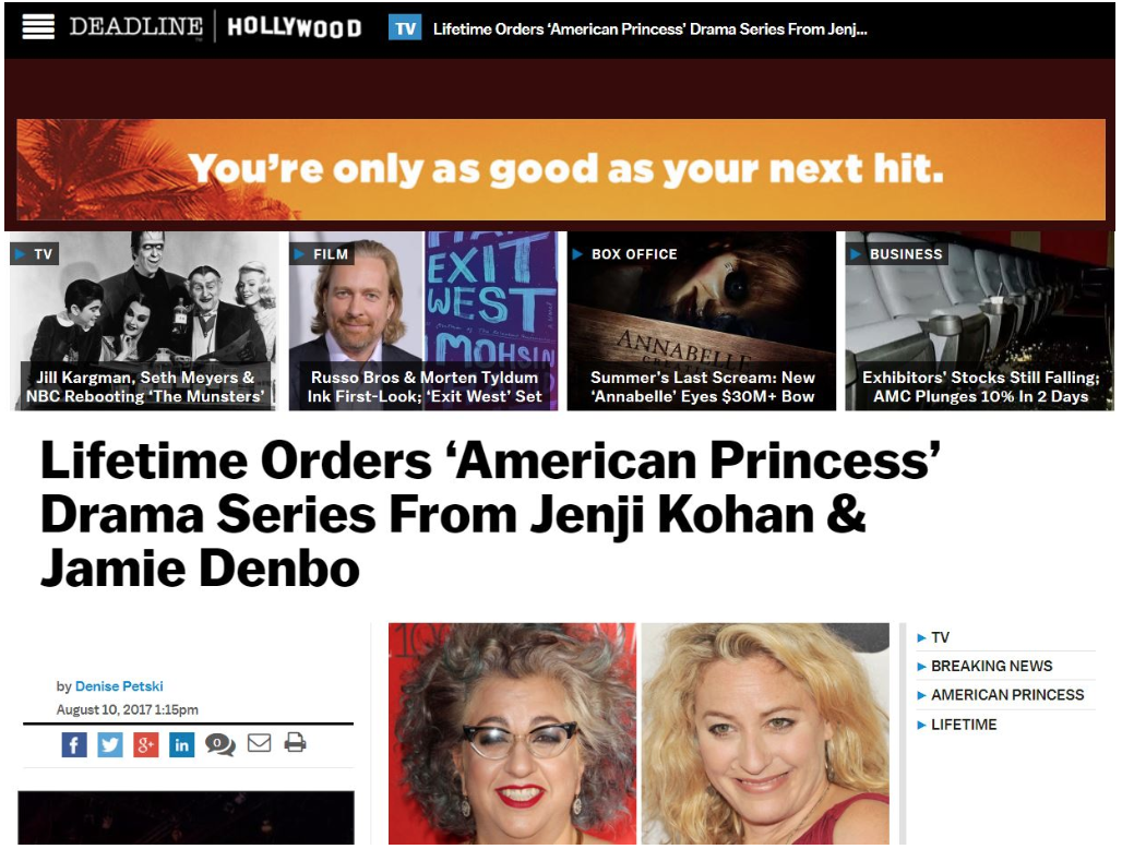 Lifetime orders American Princess.png