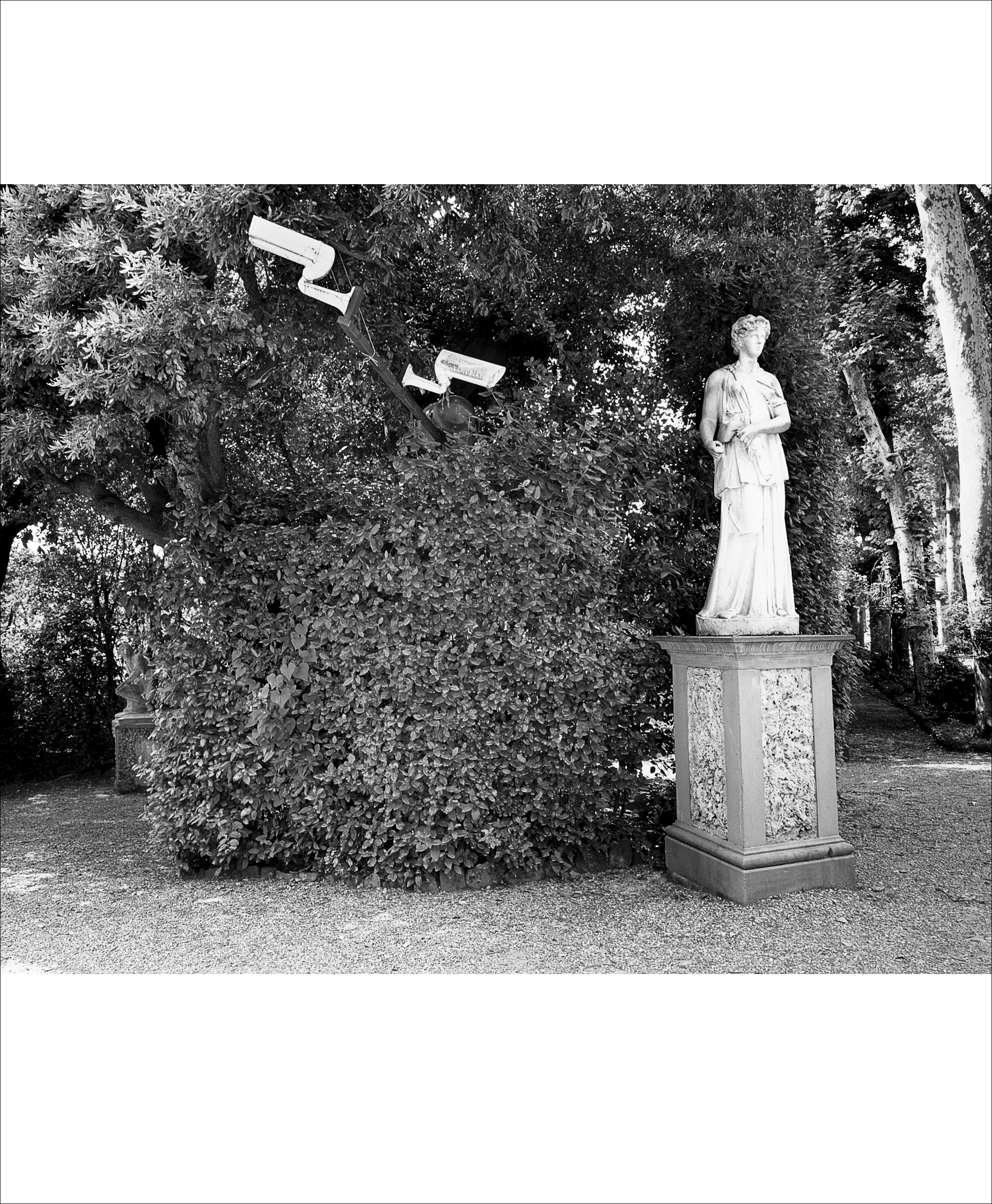 Sculpture in Boboli Gardens. Florence, Italy