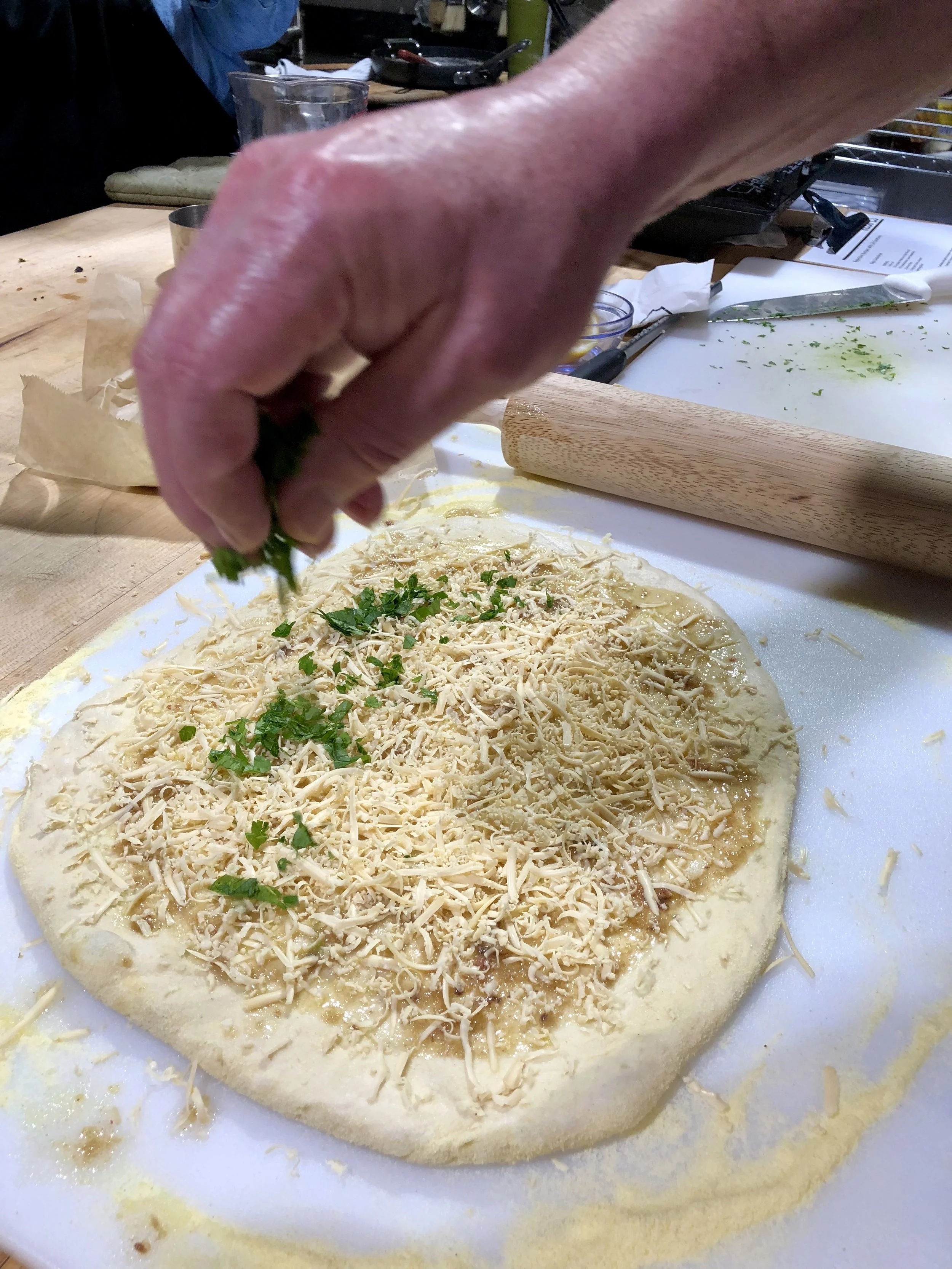 Building the Baugna Cauda Bread